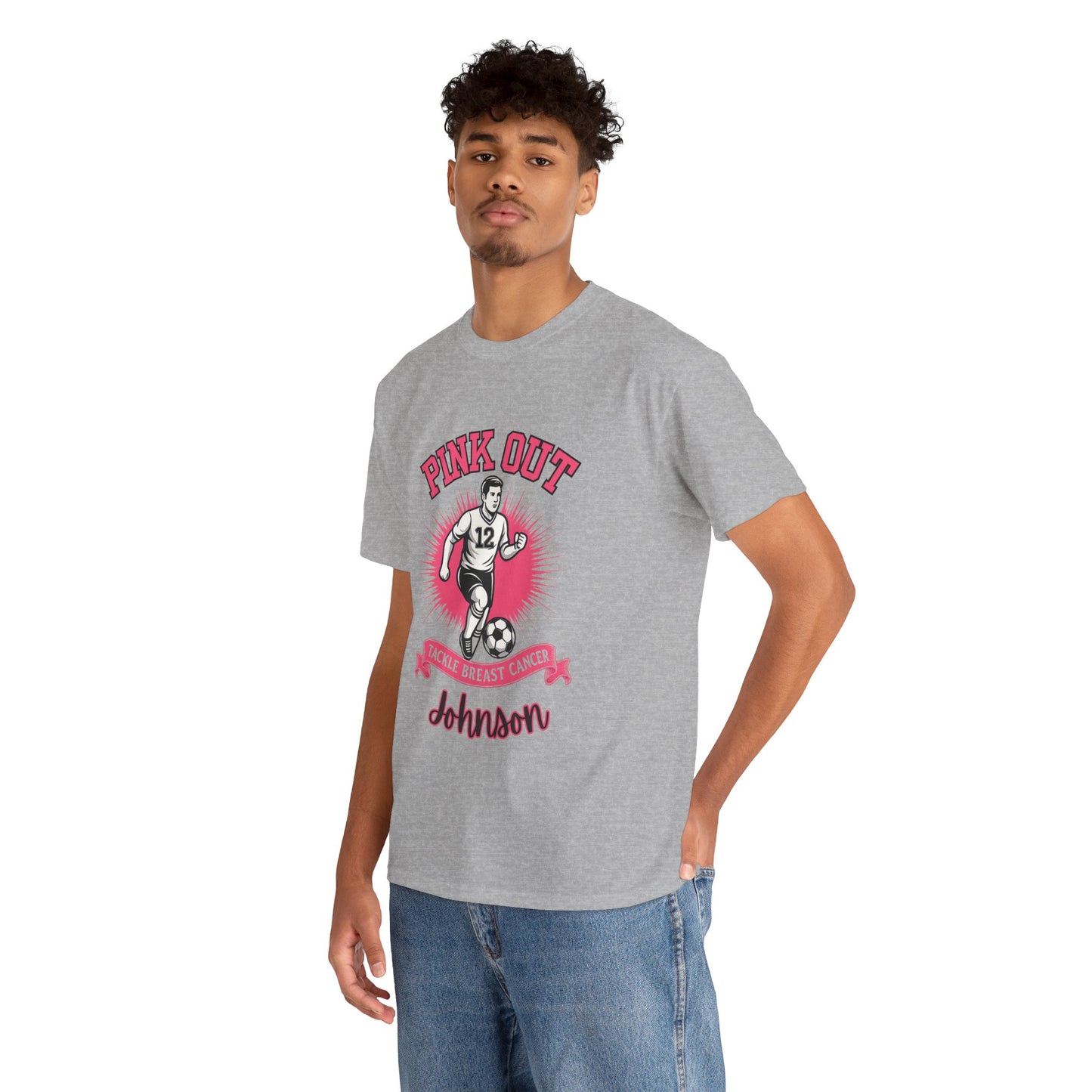 Personalized Pink Out Soccer Shirt | Breast Cancer Awareness Tee