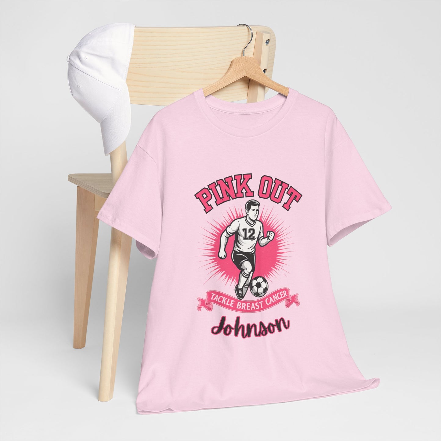 Personalized Pink Out Soccer Shirt | Breast Cancer Awareness Tee