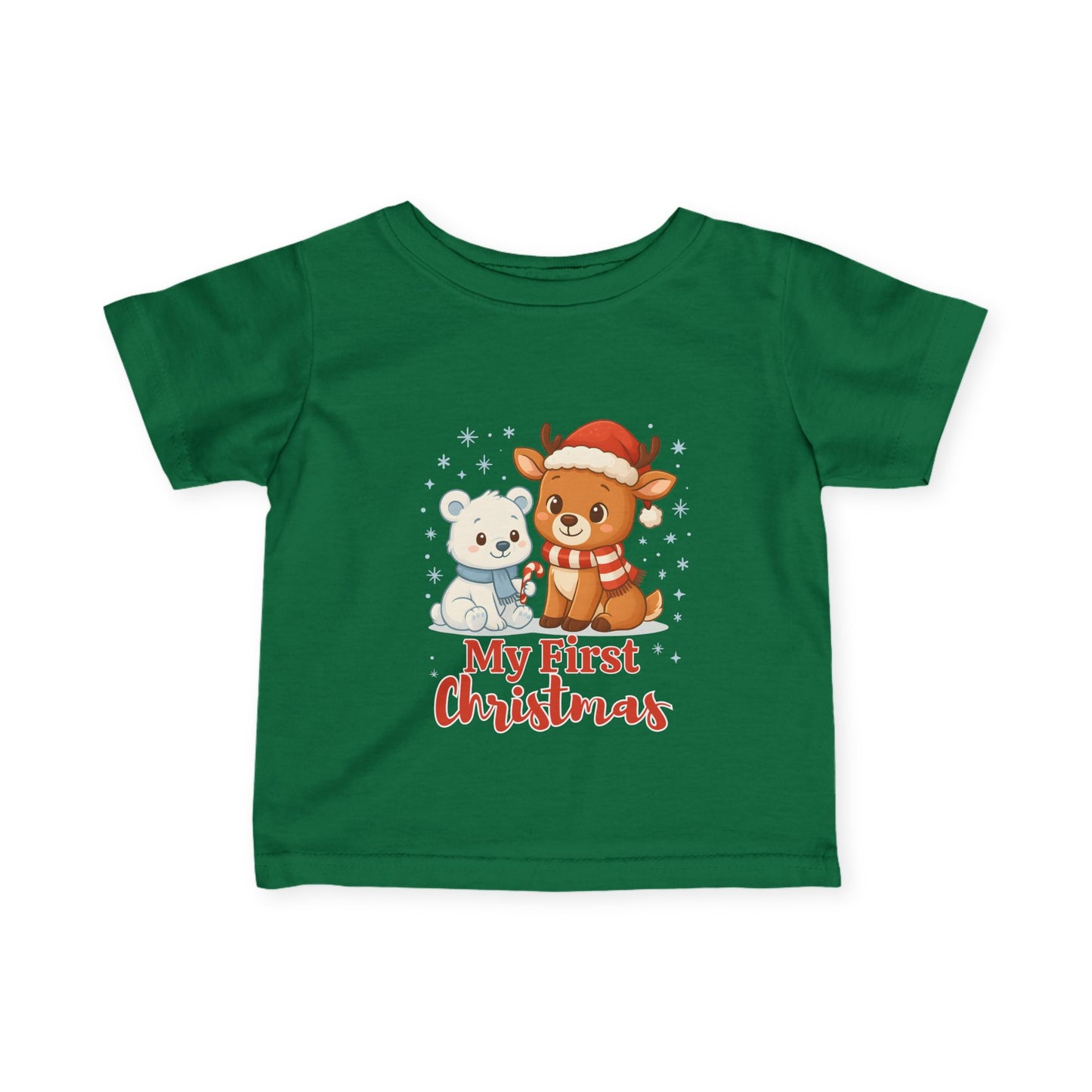Personalized My First Christmas Infant T-Shirt | Baby Holiday Tee