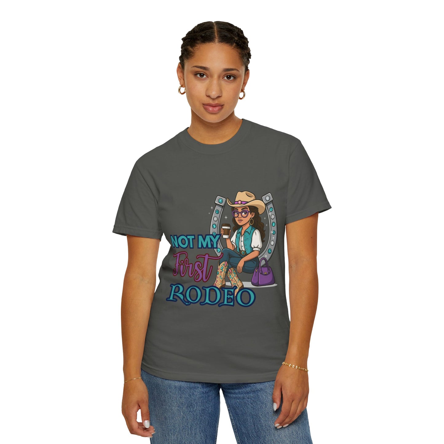 Not My First Rodeo Shirt | Western Cowgirl Graphic Tee