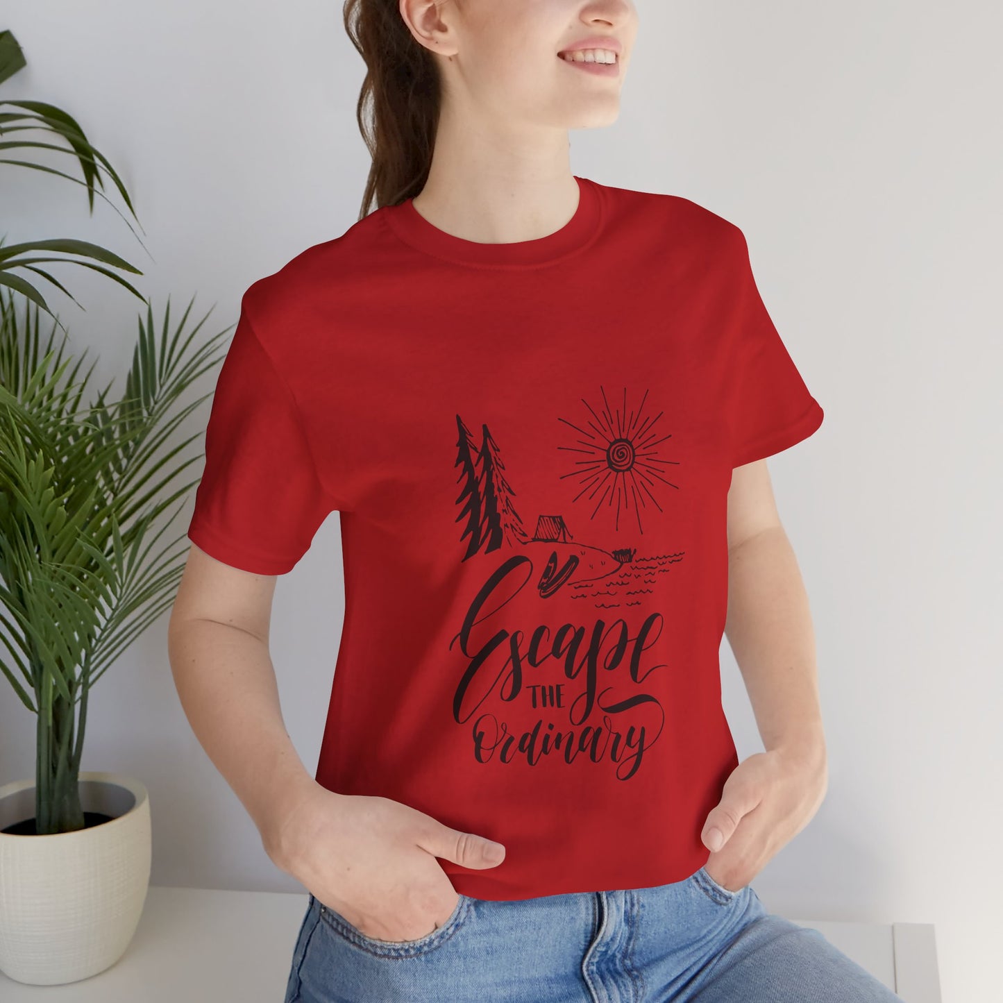 Escape the Ordinary T-Shirt | Bella+Canva Unisex Tee | Camping, Hiking, Adventure Shirt | Outdoor Wanderlust Graphic Tee
