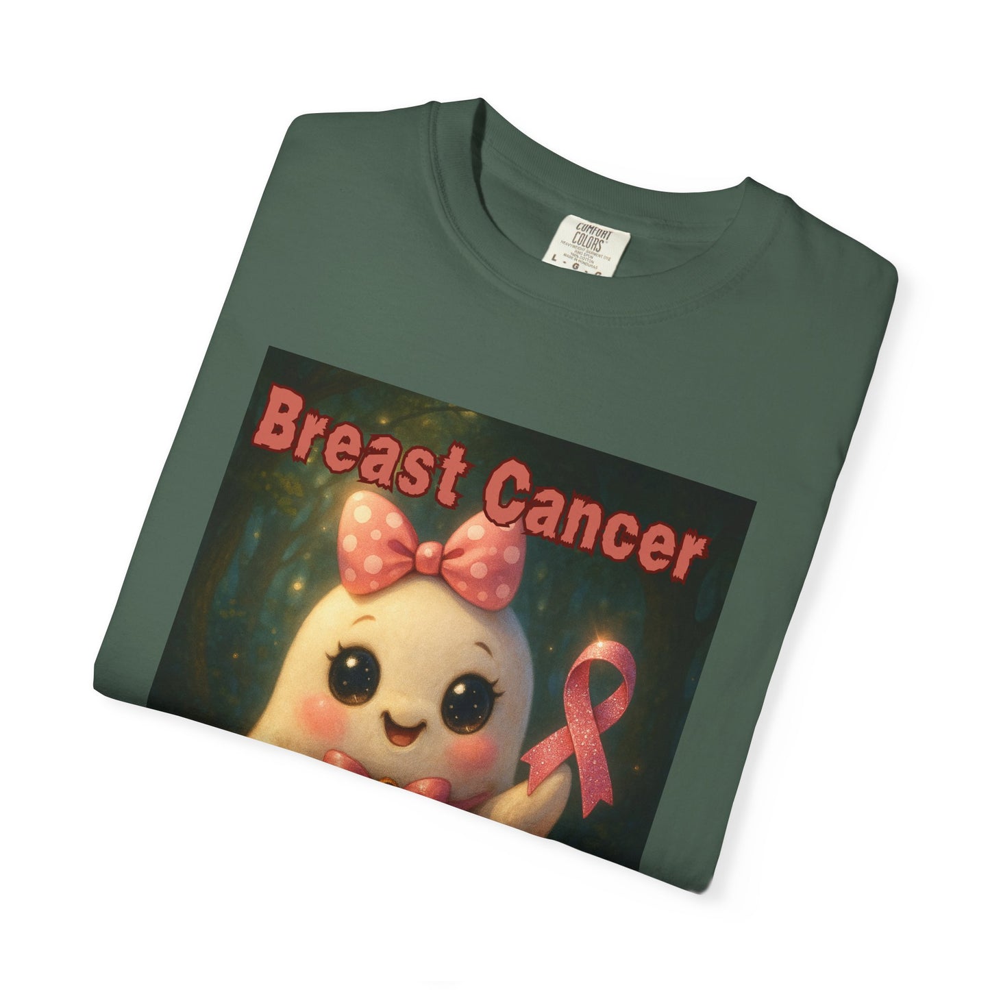 Breast Cancer Awareness Unisex T-Shirt - Cute Ghost Design, Pink Ribbon Tee, Supportive Gift, Casual Wear, October Fundraiser