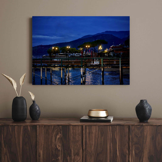 Sorrento at Night Canvas art print