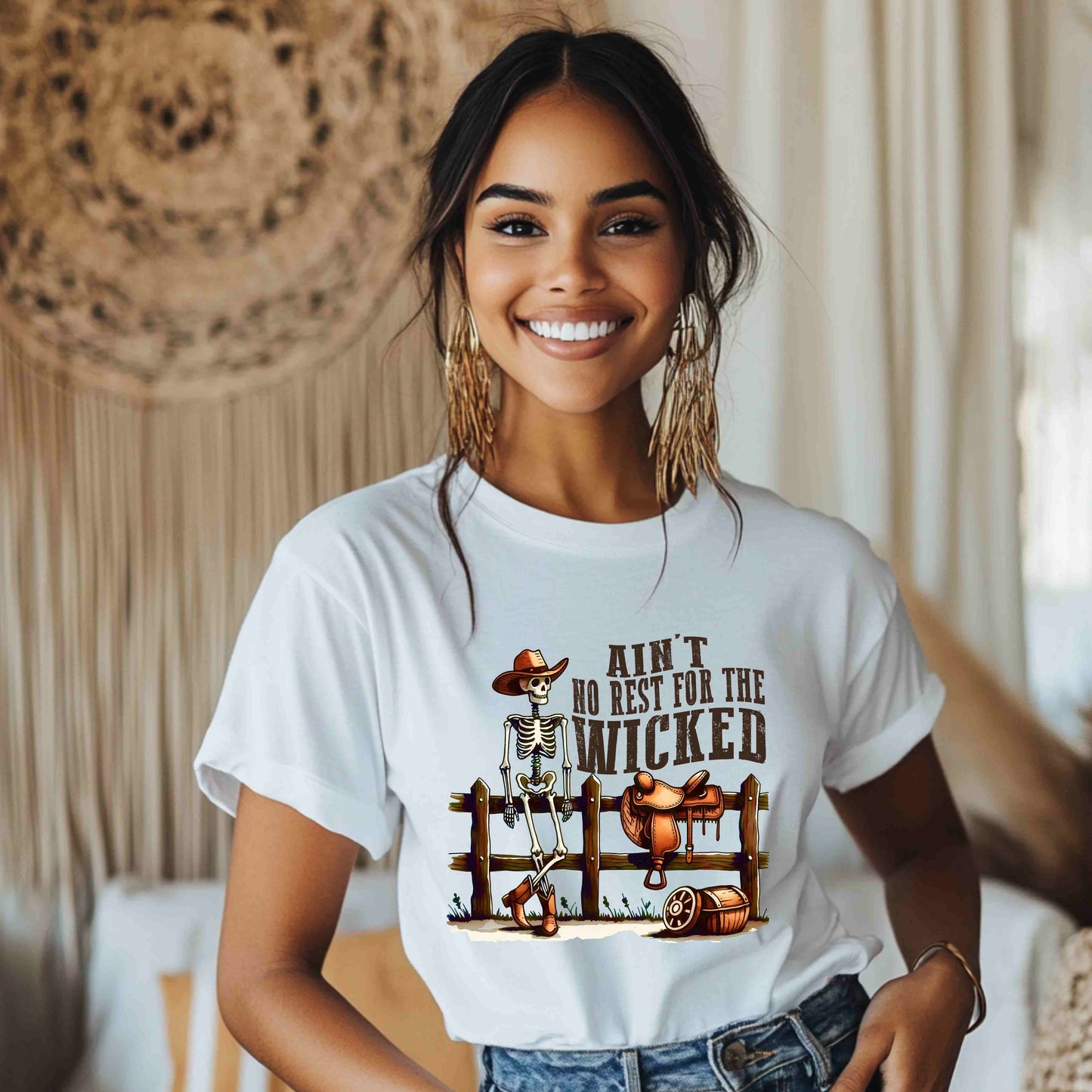 Ain't No Rest for the Wicked Tee | Unisex Graphic Cotton Shirt for Music Lovers
