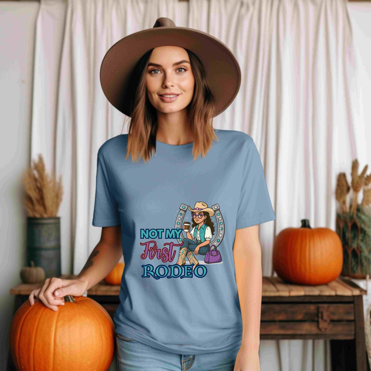 Not My First Rodeo Shirt | Western Cowgirl Graphic Tee