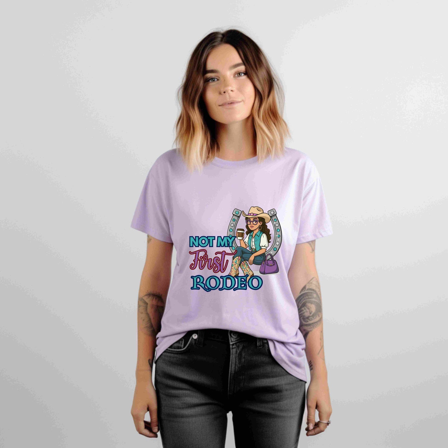 Not My First Rodeo Shirt | Western Cowgirl Graphic Tee