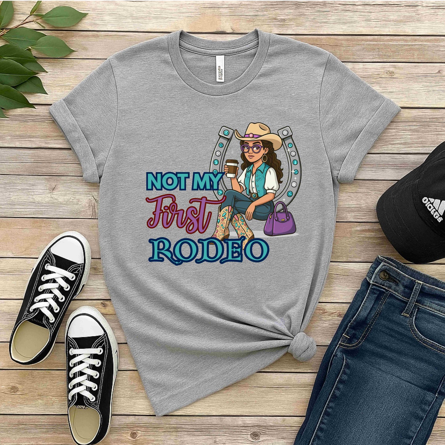 Not My First Rodeo Shirt | Western Cowgirl Graphic Tee