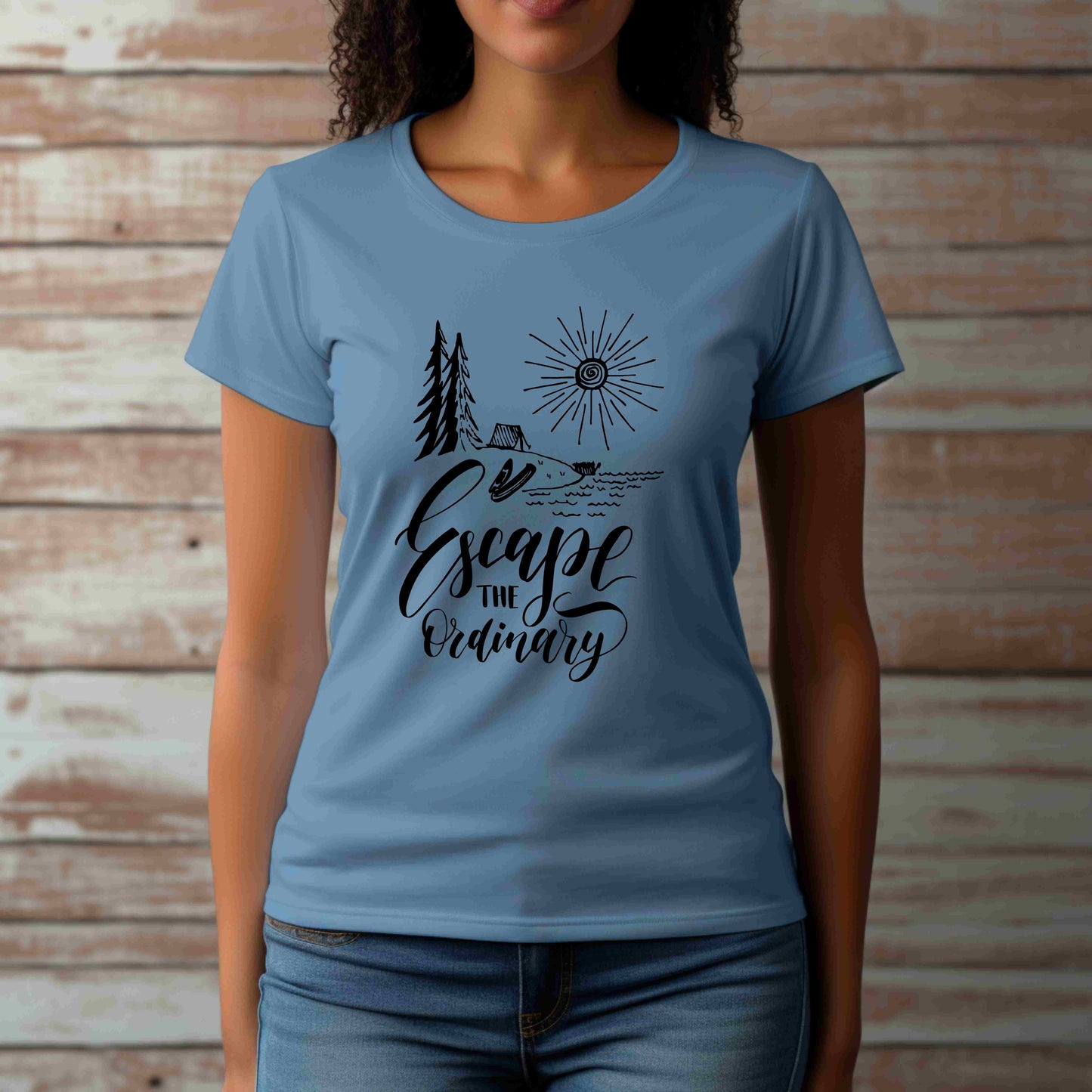 Escape the Ordinary T-Shirt | Bella+Canva Unisex Tee | Camping, Hiking, Adventure Shirt | Outdoor Wanderlust Graphic Tee