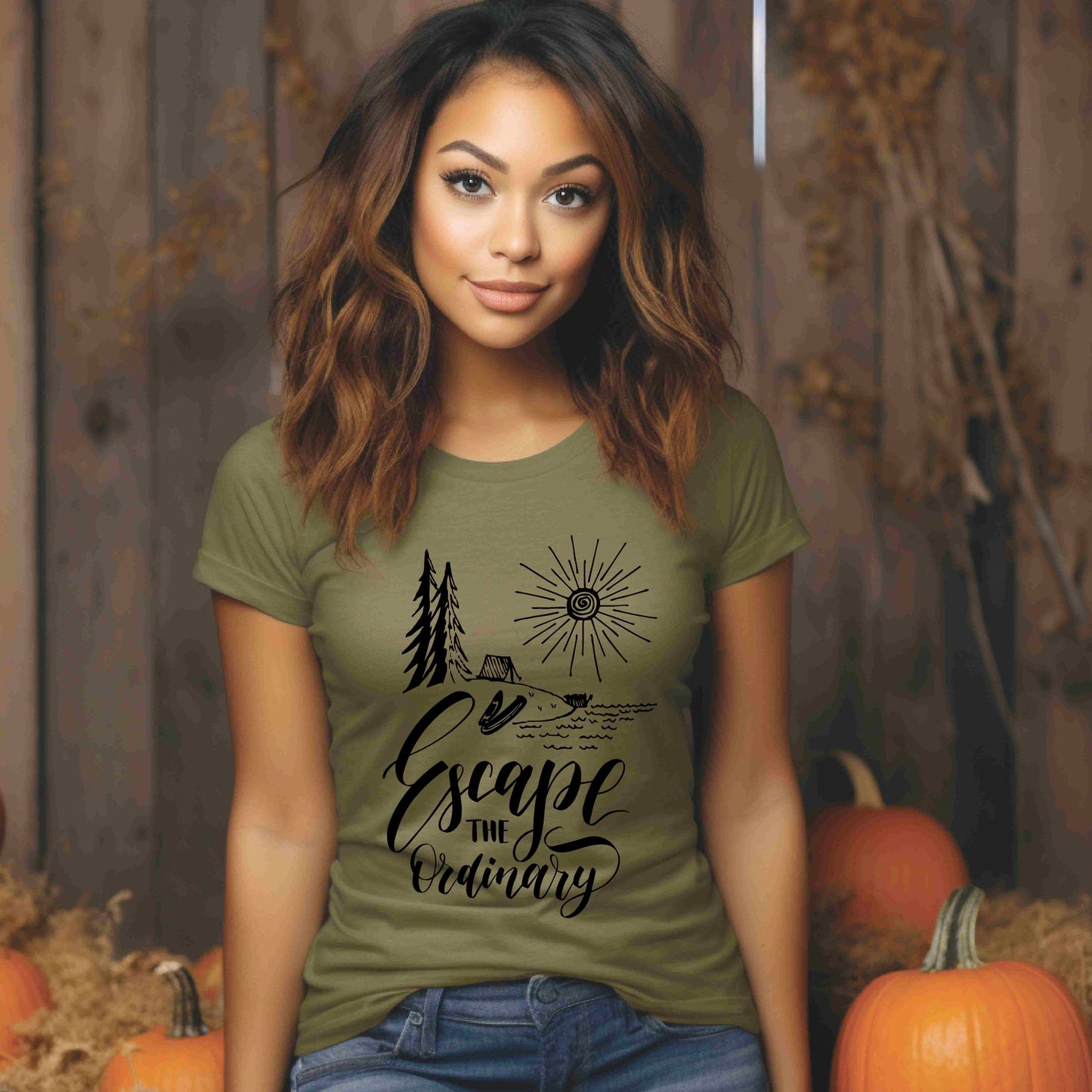 Escape the Ordinary T-Shirt | Bella+Canva Unisex Tee | Camping, Hiking, Adventure Shirt | Outdoor Wanderlust Graphic Tee