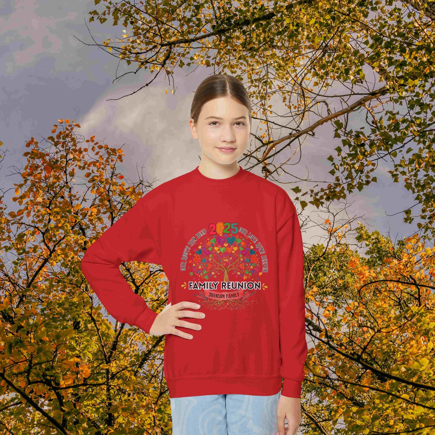 Youth 2025 Family Reunion Sweatshirt | Custom Kids Family Gift
