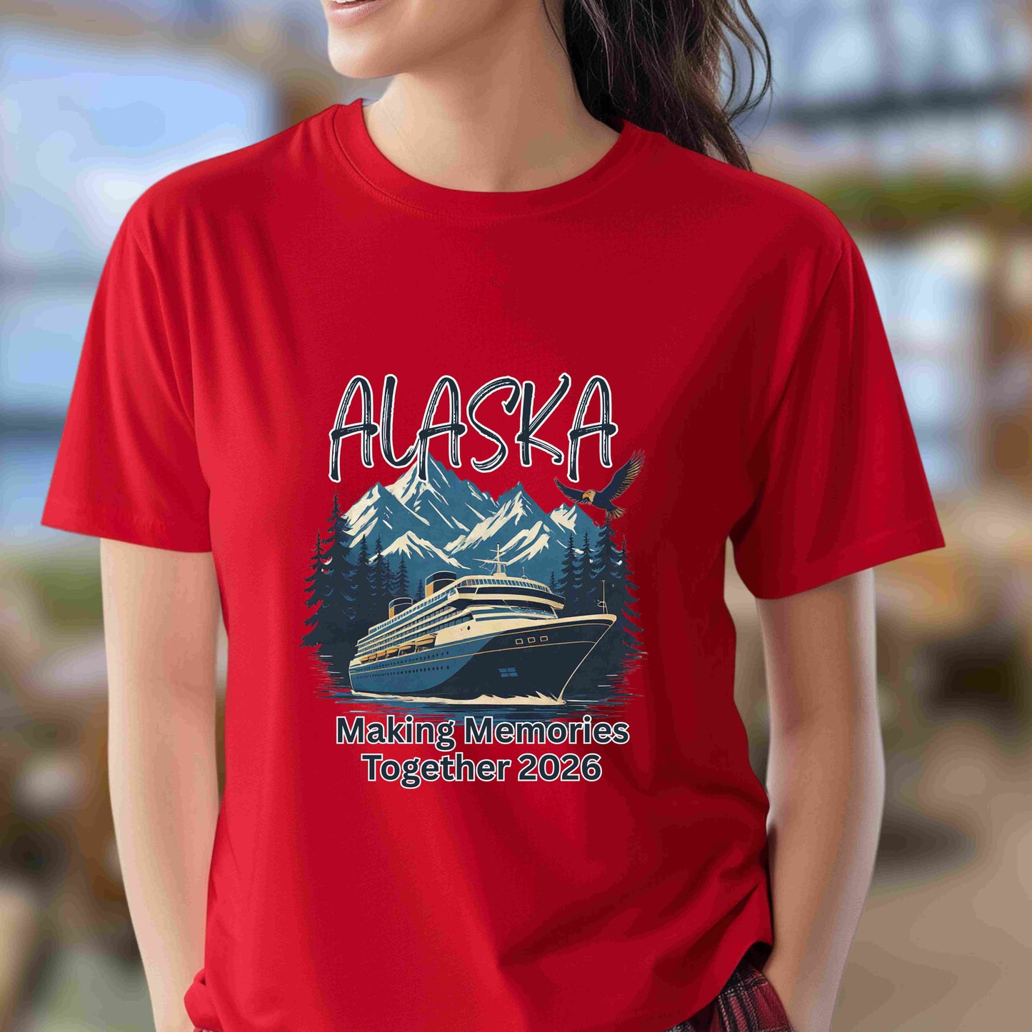 Alaska Cruise Shirt 2026 – “Making Memories Together” Bella+Canvas 3001 Tee (Custom Group Shirts)