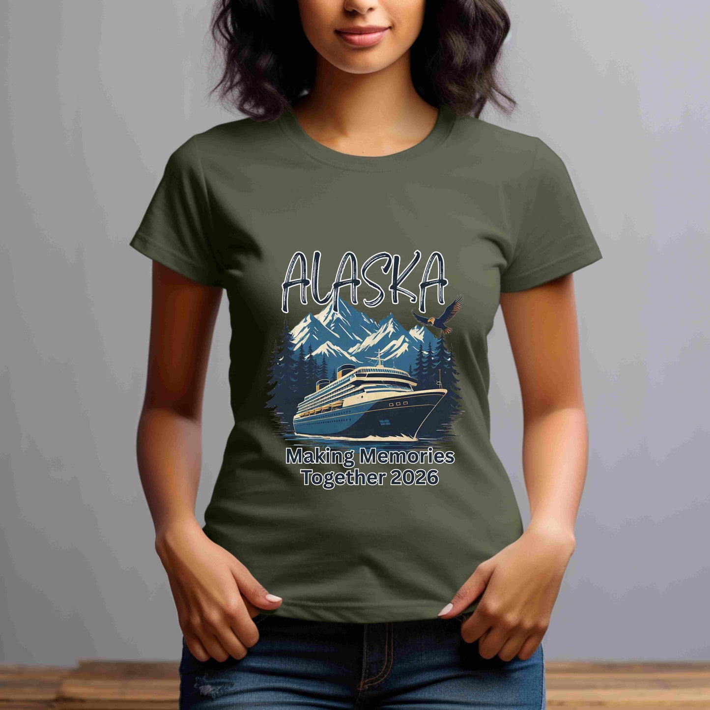 Alaska Cruise Shirt 2026 – “Making Memories Together” Bella+Canvas 3001 Tee (Custom Group Shirts)