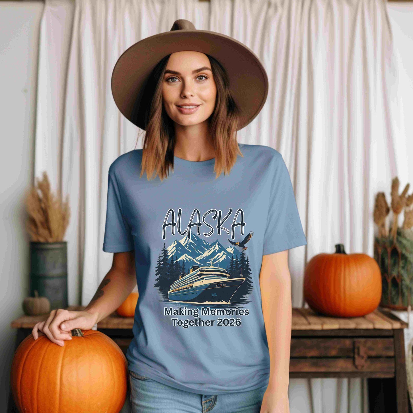Alaska Cruise Shirt 2026 – “Making Memories Together” Bella+Canvas 3001 Tee (Custom Group Shirts)