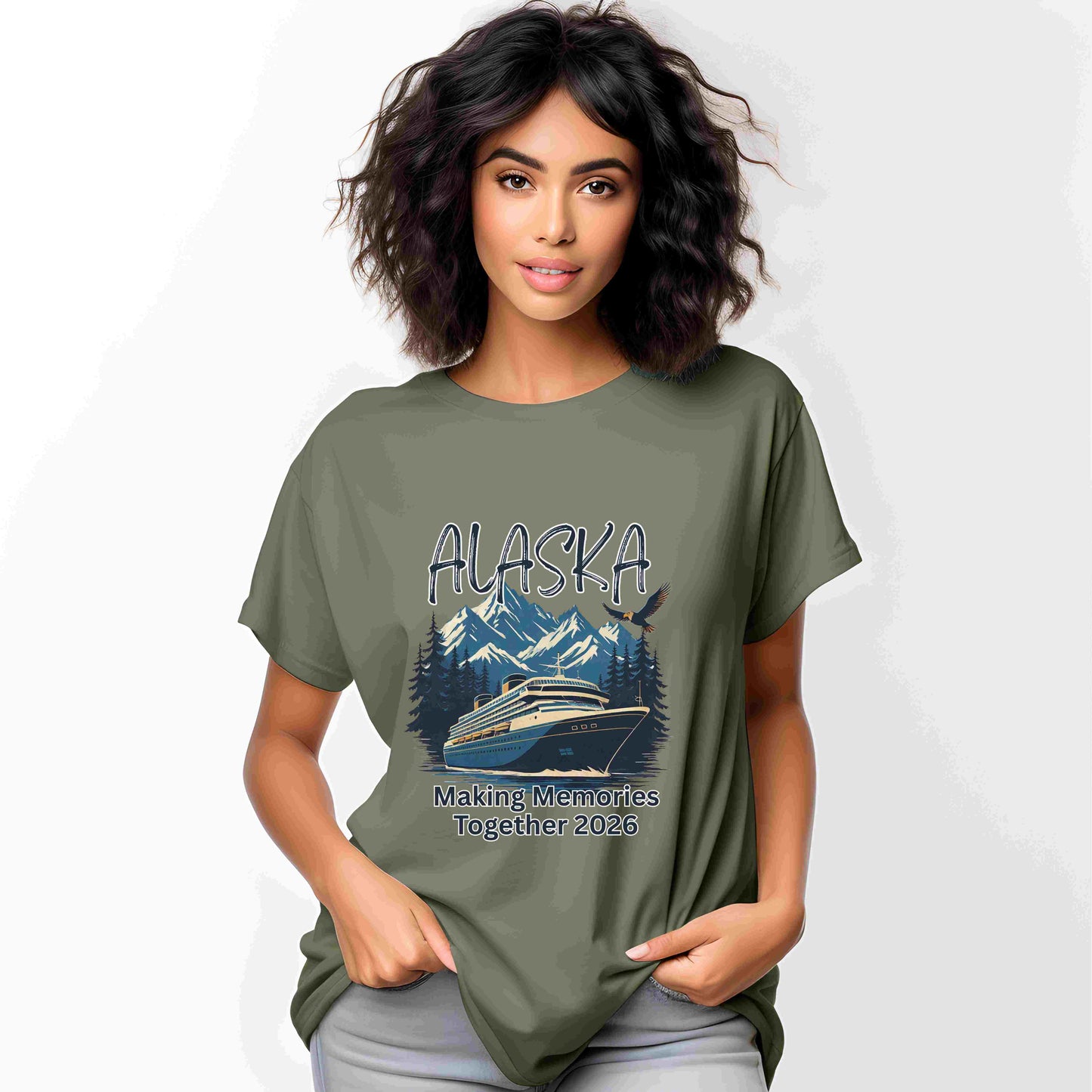 Alaska Cruise Shirt 2026 – “Making Memories Together” Bella+Canvas 3001 Tee (Custom Group Shirts)