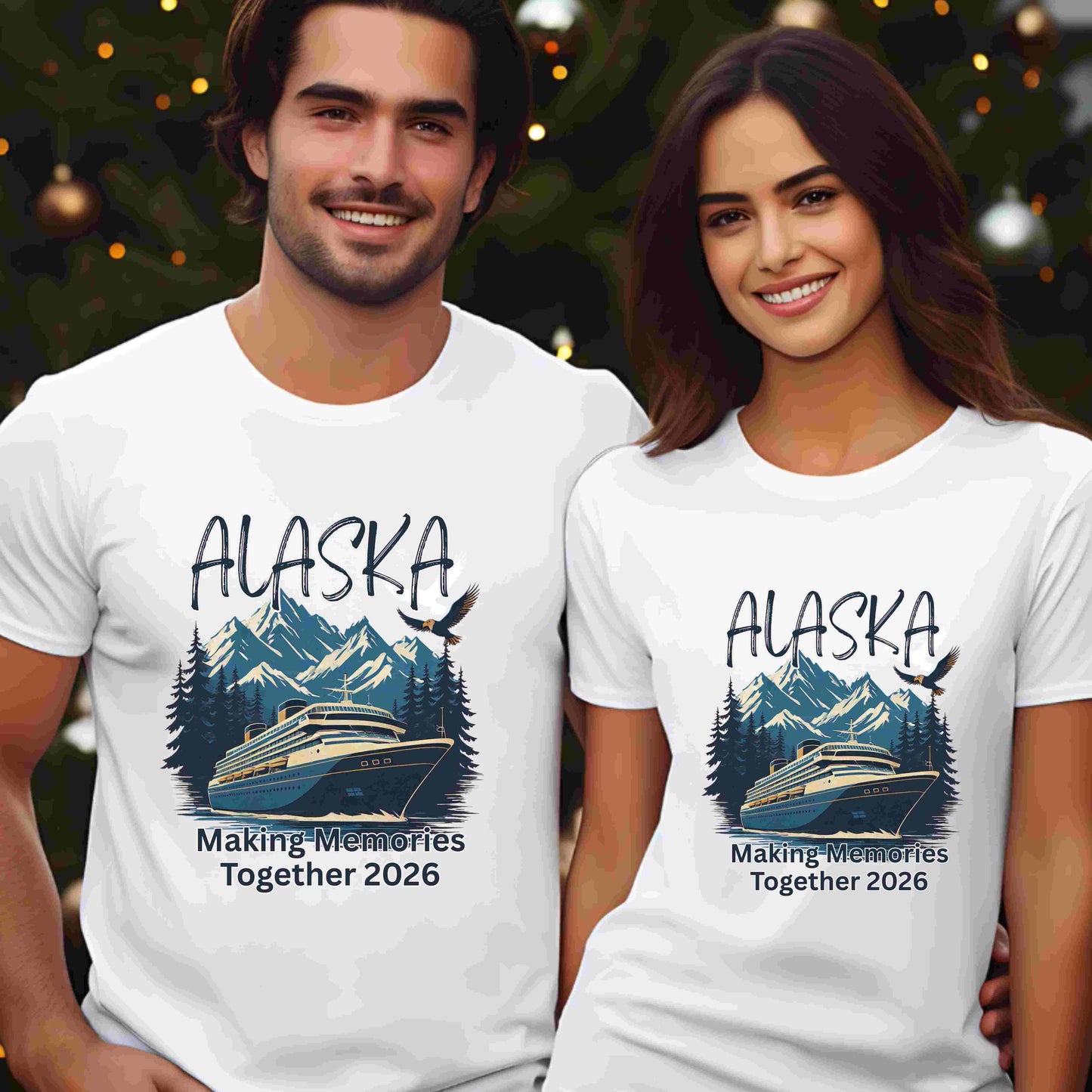 Alaska Cruise Shirt 2026 – “Making Memories Together” Bella+Canvas 3001 Tee (Custom Group Shirts)