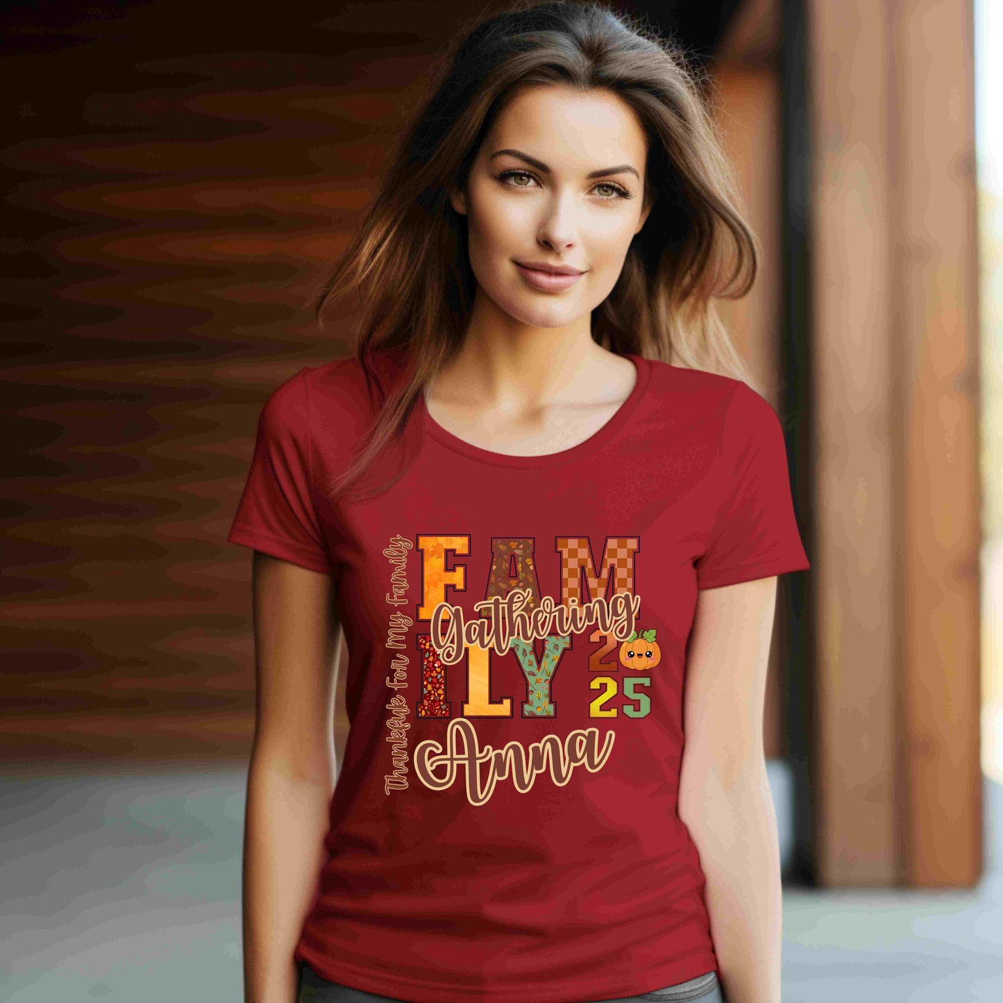 Thanksgiving Fall Gathering PNG Bundle – Custom Names Included