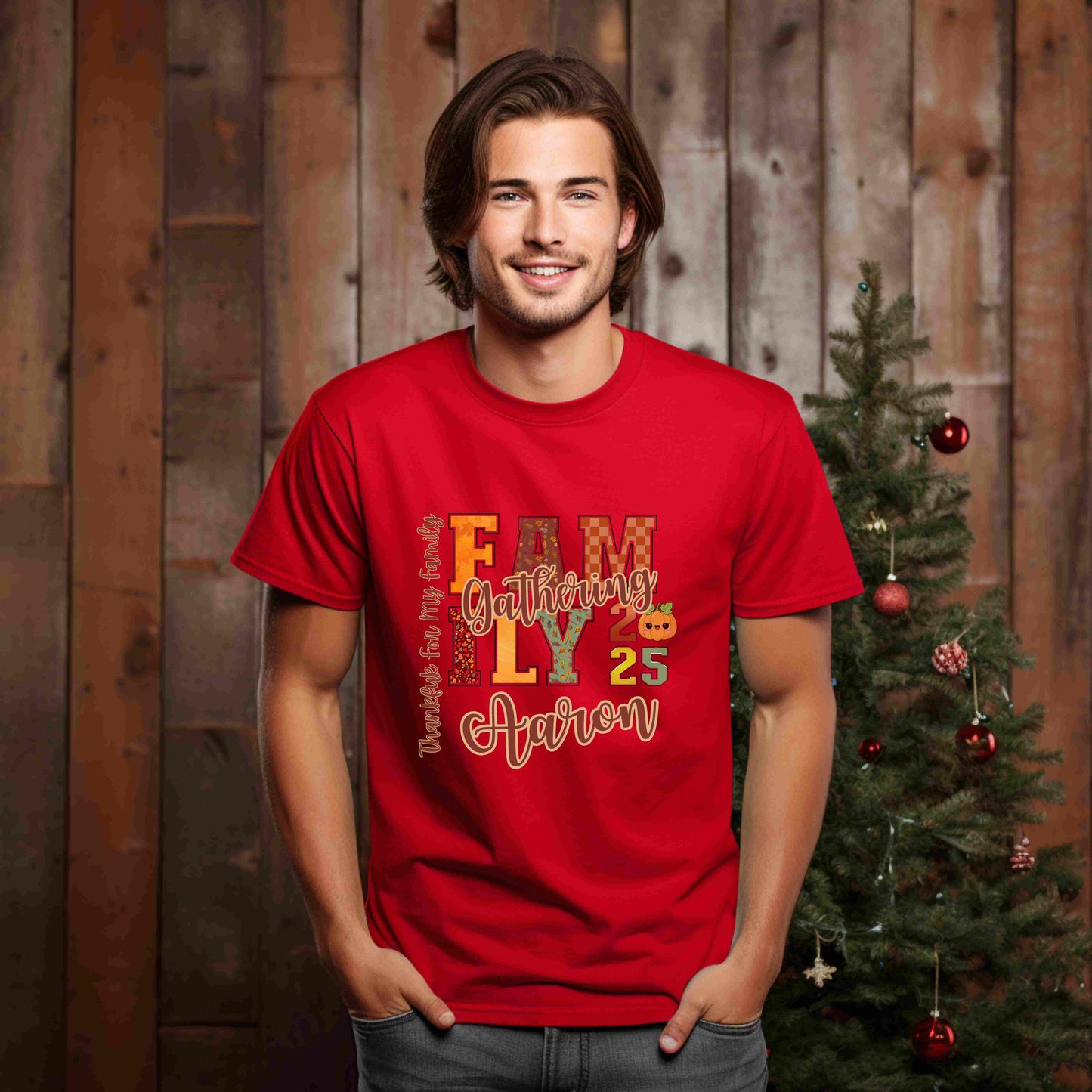 Thanksgiving Fall Gathering PNG Bundle – Custom Names Included