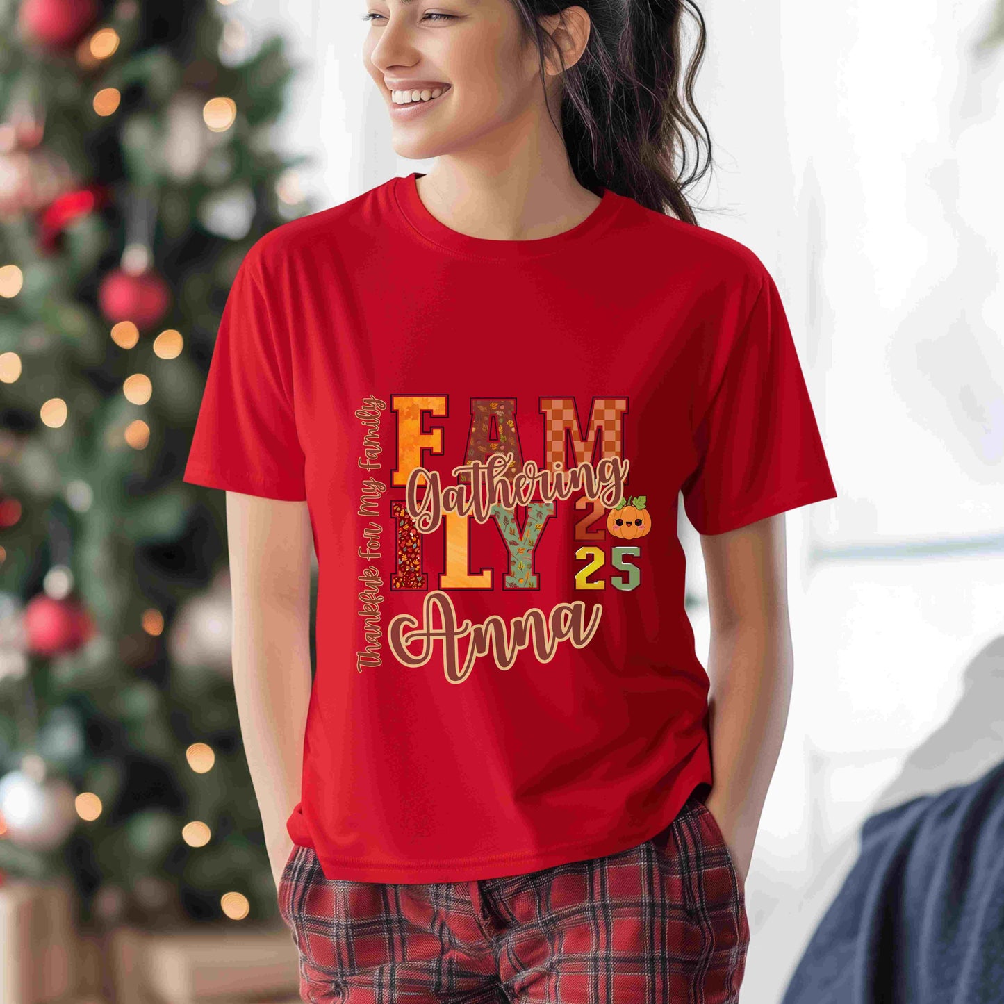 Thanksgiving Fall Gathering PNG Bundle – Custom Names Included