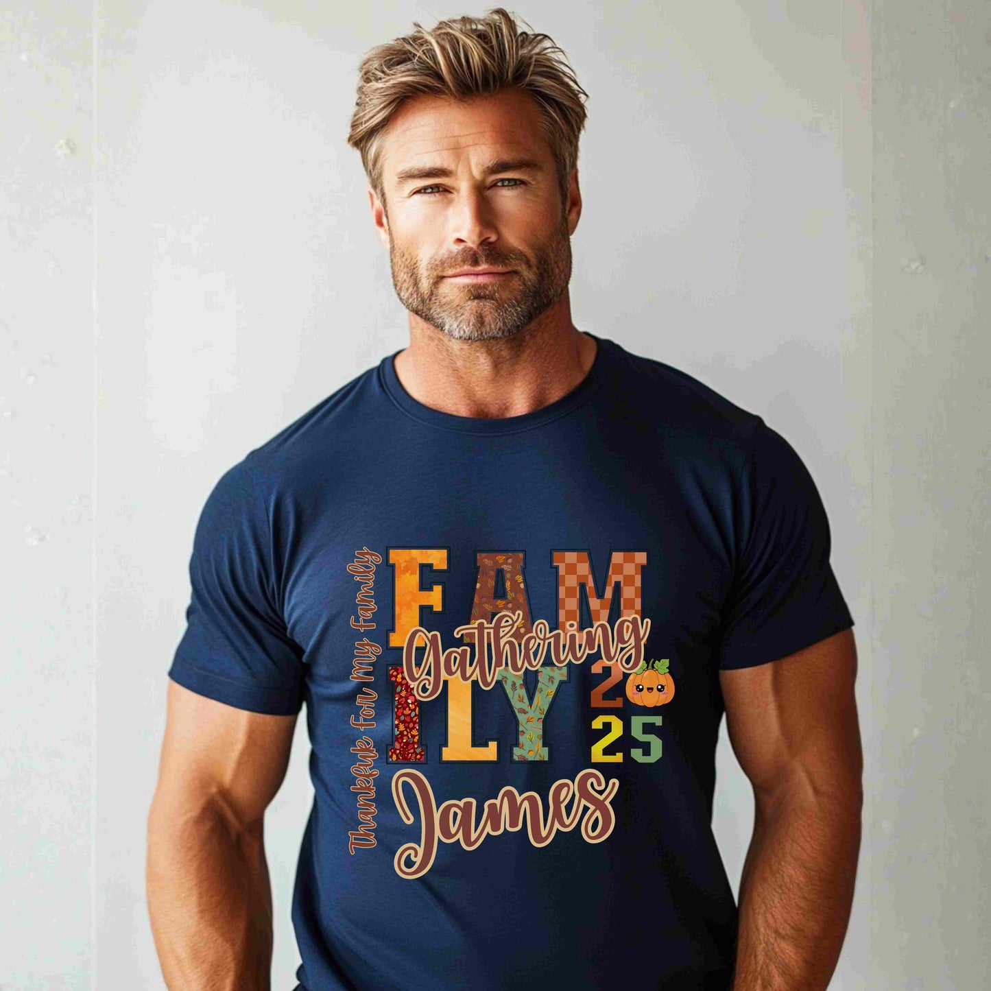 Thanksgiving Fall Gathering PNG Bundle – Custom Names Included