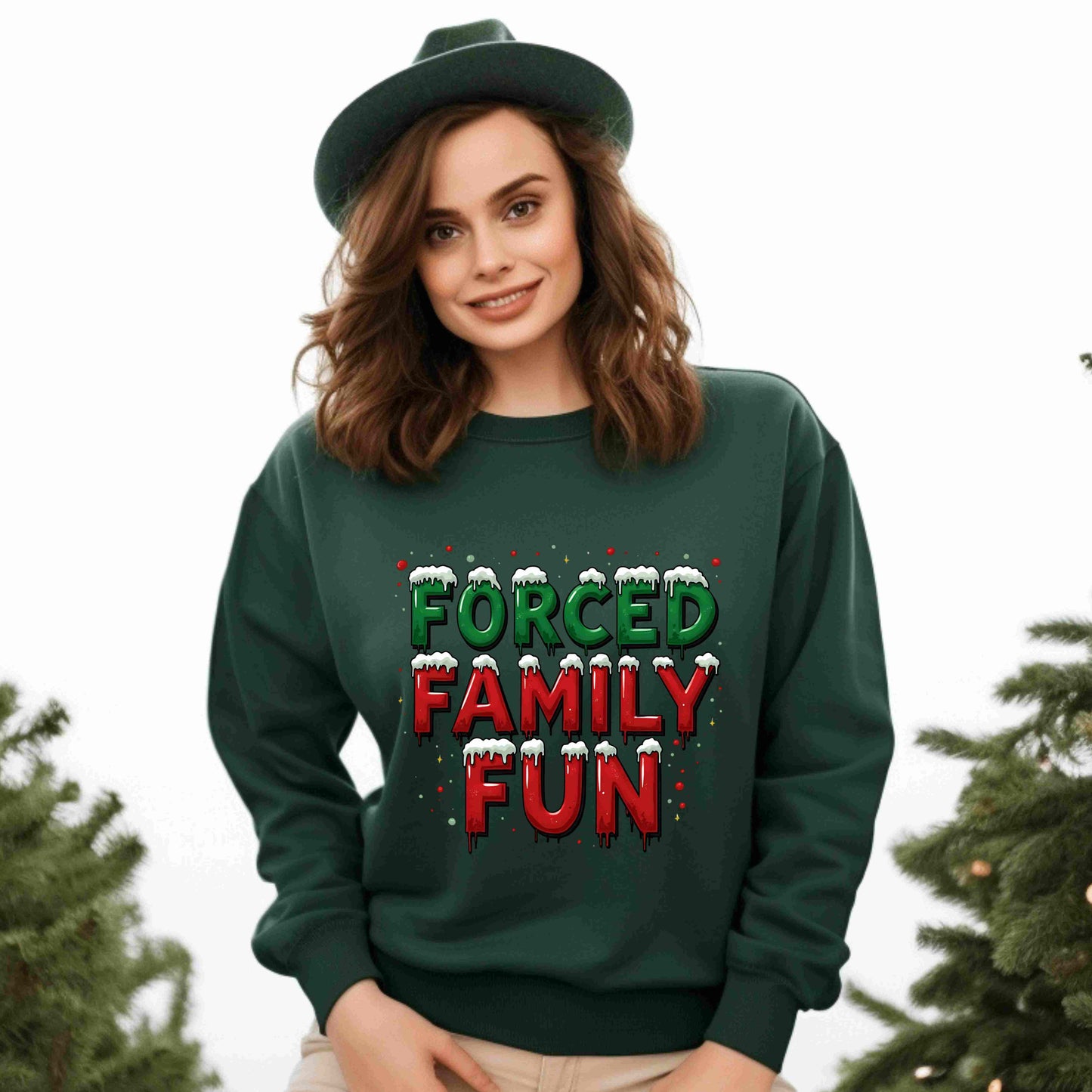 Forced Fun Holiday Sweatshirt – Optional Personalization