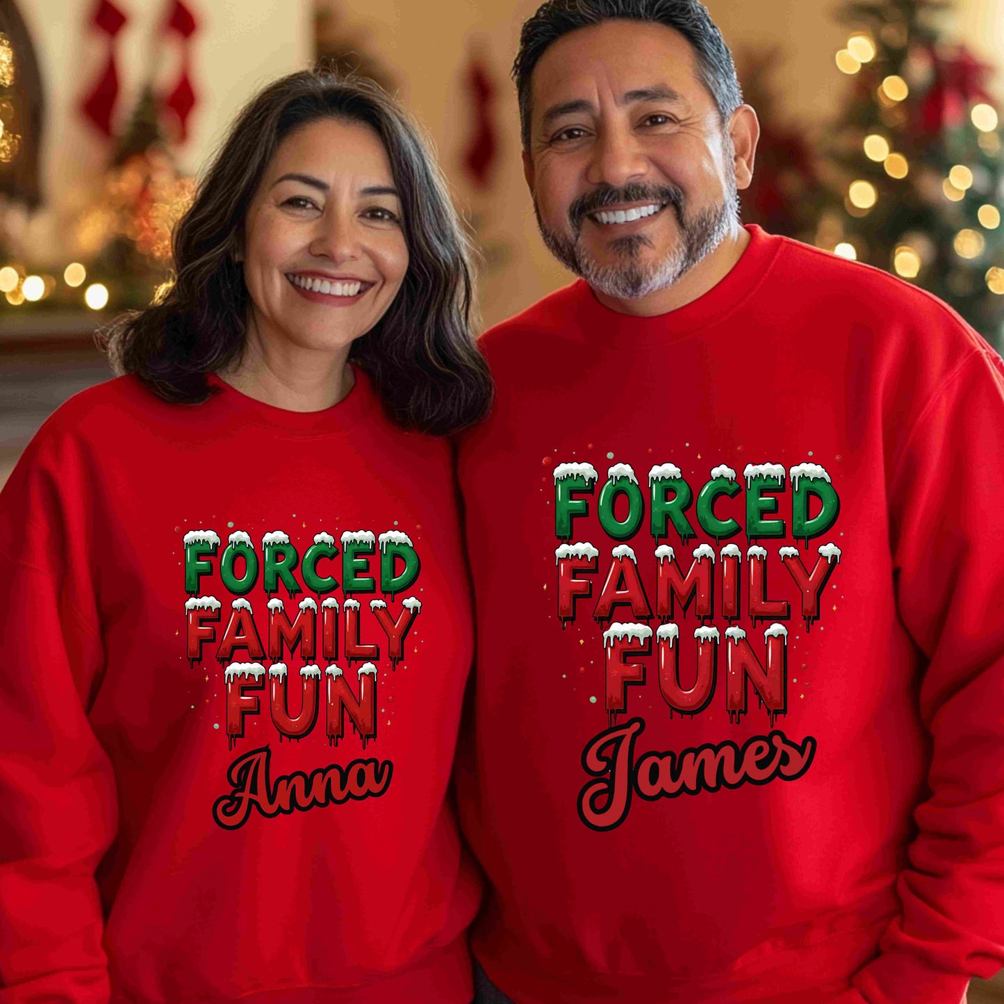 Forced Fun Holiday Sweatshirt – Optional Personalization