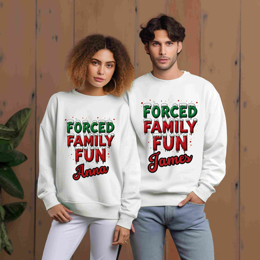 Forced Fun Holiday Sweatshirt – Optional Personalization