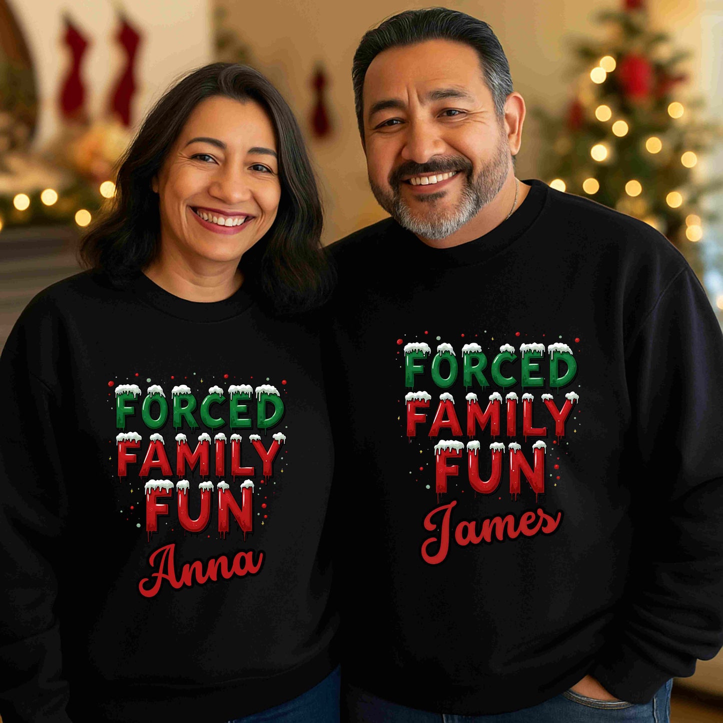 Forced Fun Holiday Sweatshirt – Optional Personalization