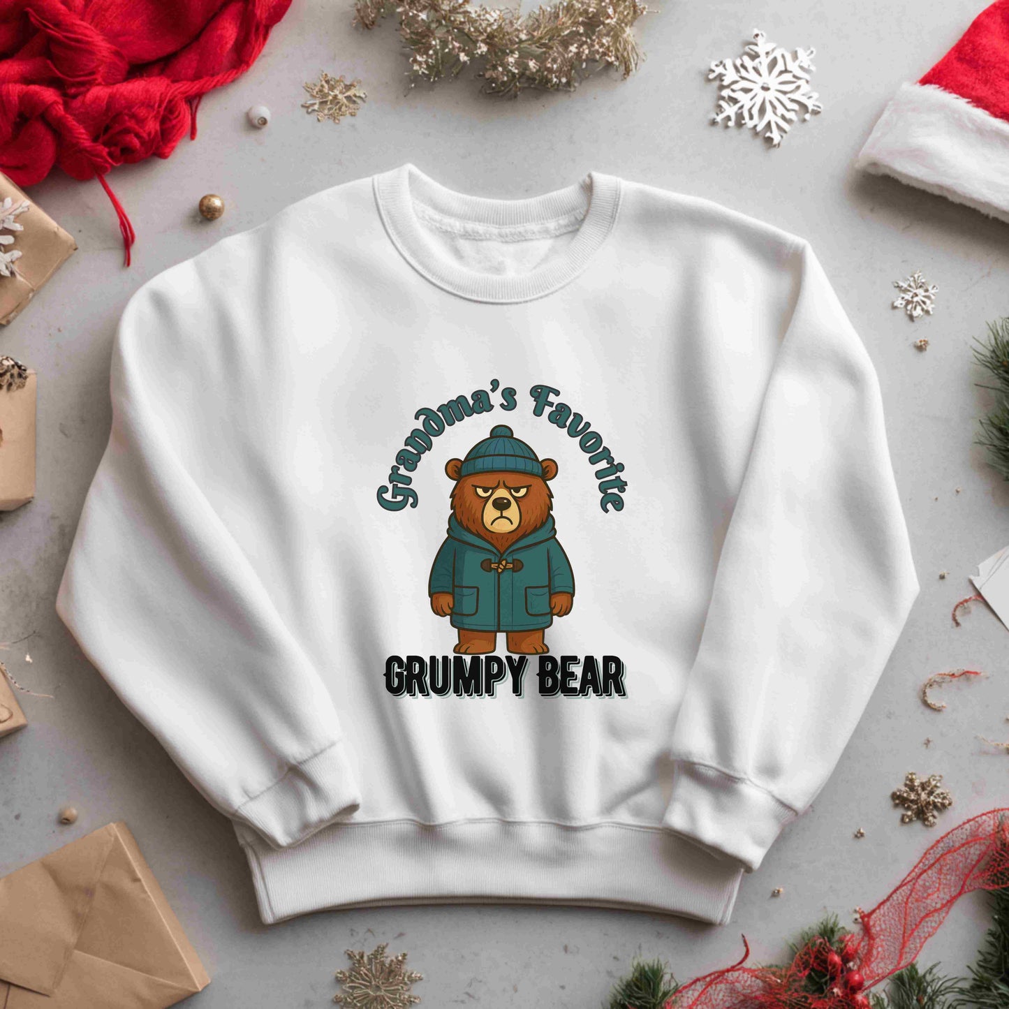 Grandma’s Favorite Grumpy Bear Kids Sweatshirt