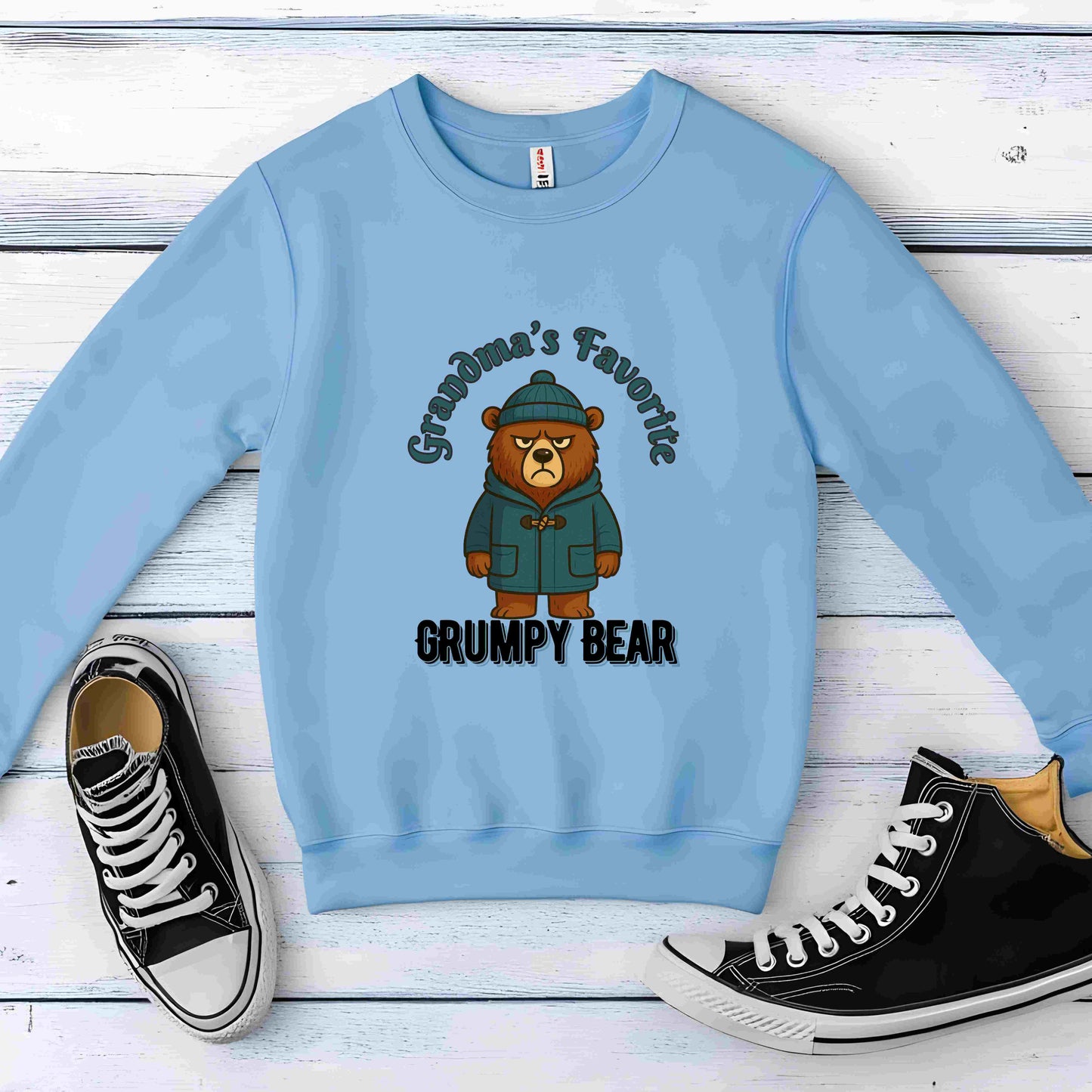 Grandma’s Favorite Grumpy Bear Kids Sweatshirt