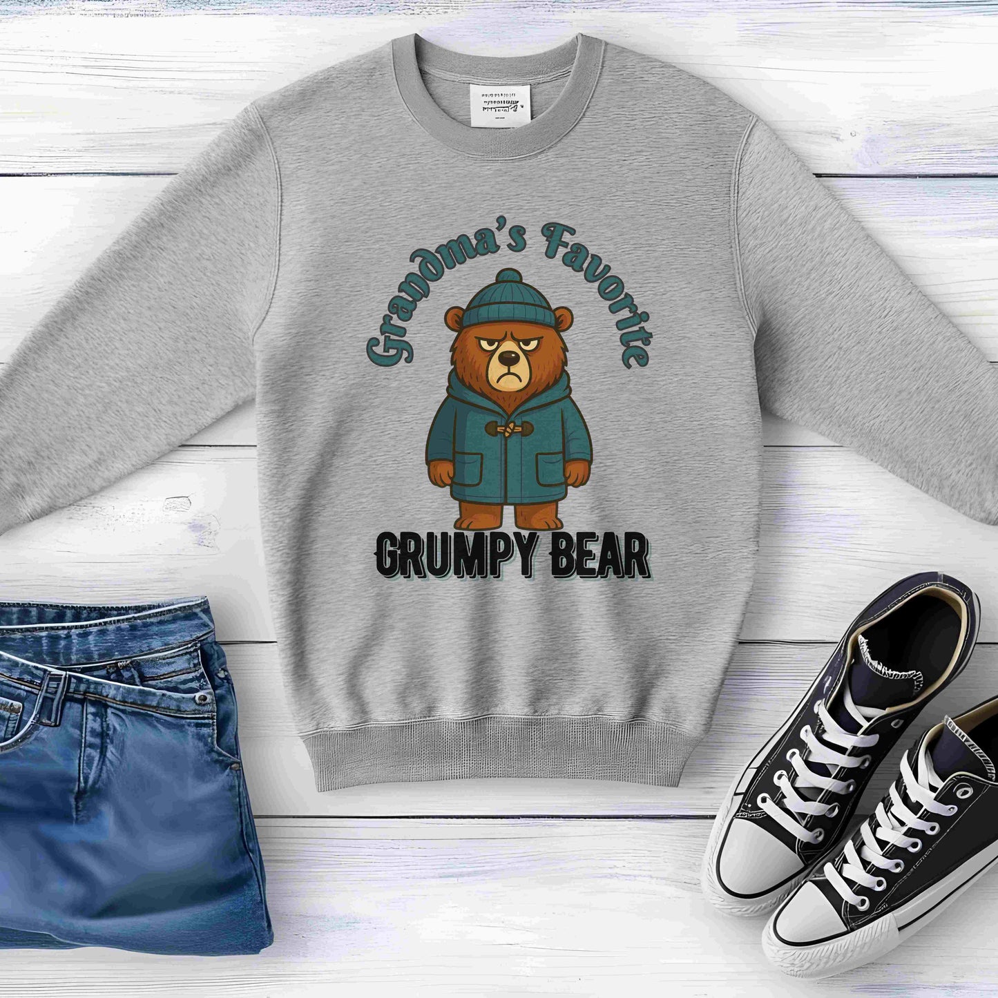 Grandma’s Favorite Grumpy Bear Kids Sweatshirt