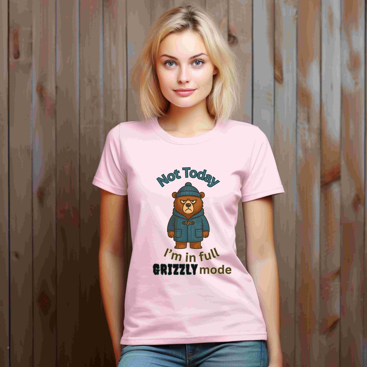 Grizzly Mode Shirt – Funny Winter Bear Graphic Tee for Mood Days