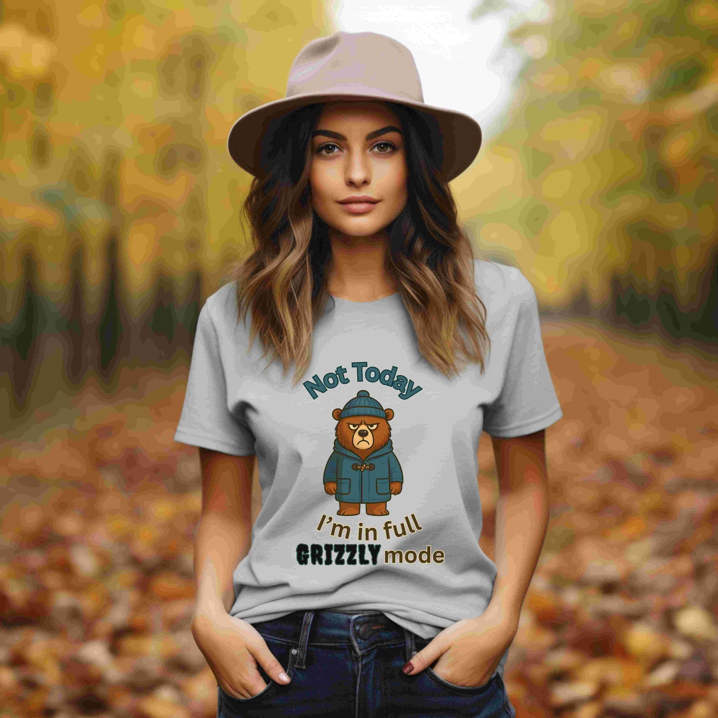Grizzly Mode Shirt – Funny Winter Bear Graphic Tee for Mood Days