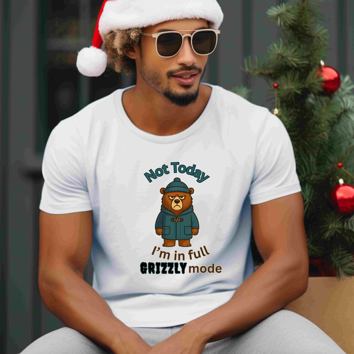 Grizzly Mode Shirt – Funny Winter Bear Graphic Tee for Mood Days
