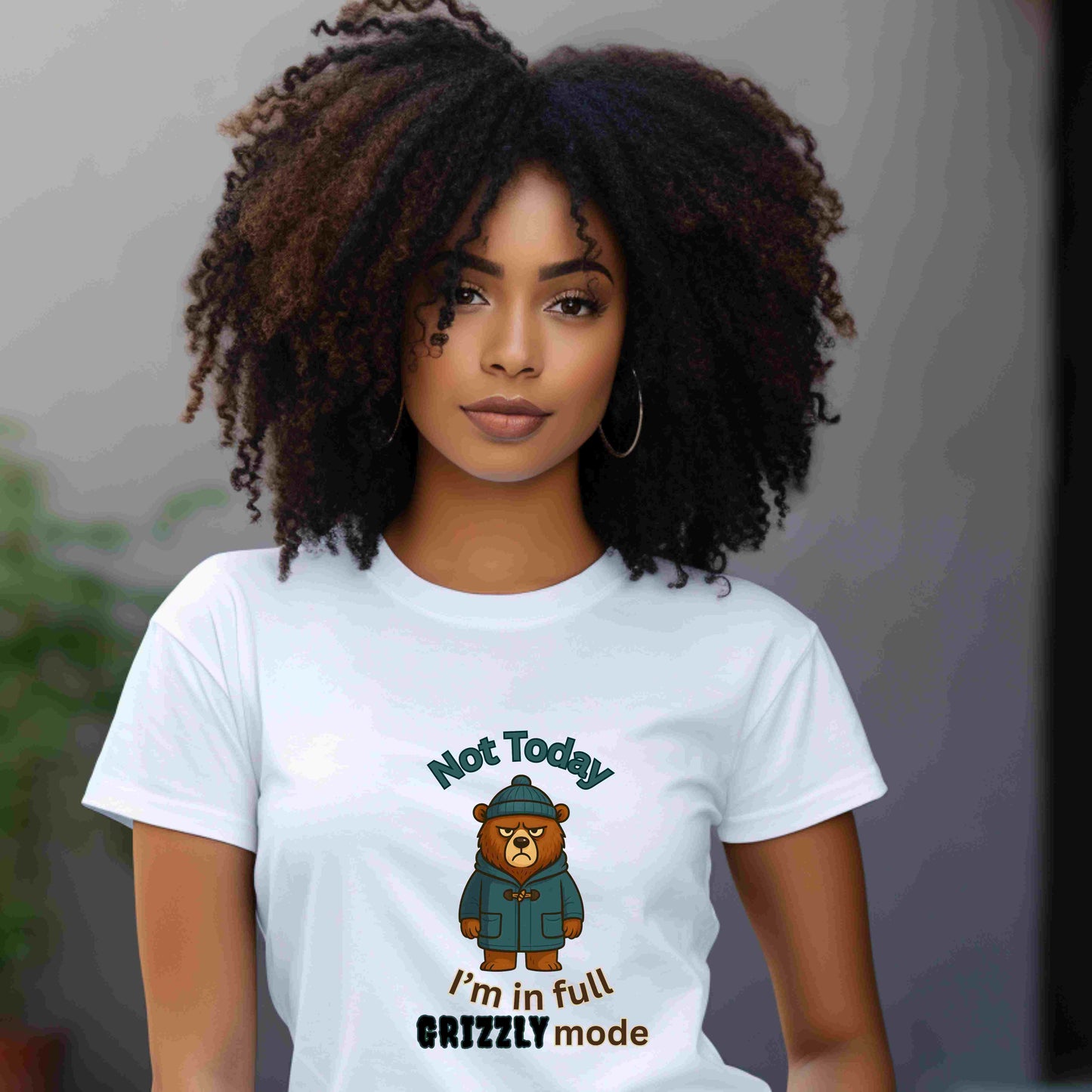 Grizzly Mode Shirt – Funny Winter Bear Graphic Tee for Mood Days