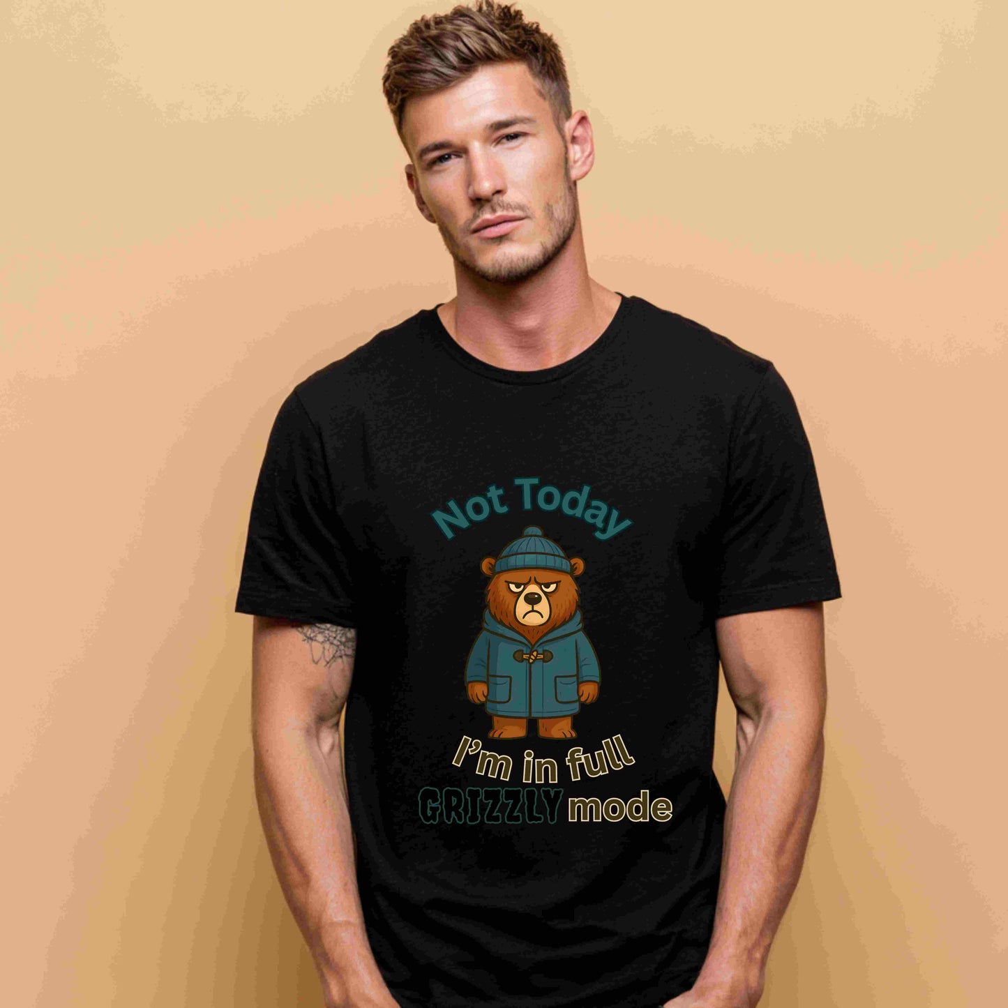 Grizzly Mode Shirt – Funny Winter Bear Graphic Tee for Mood Days