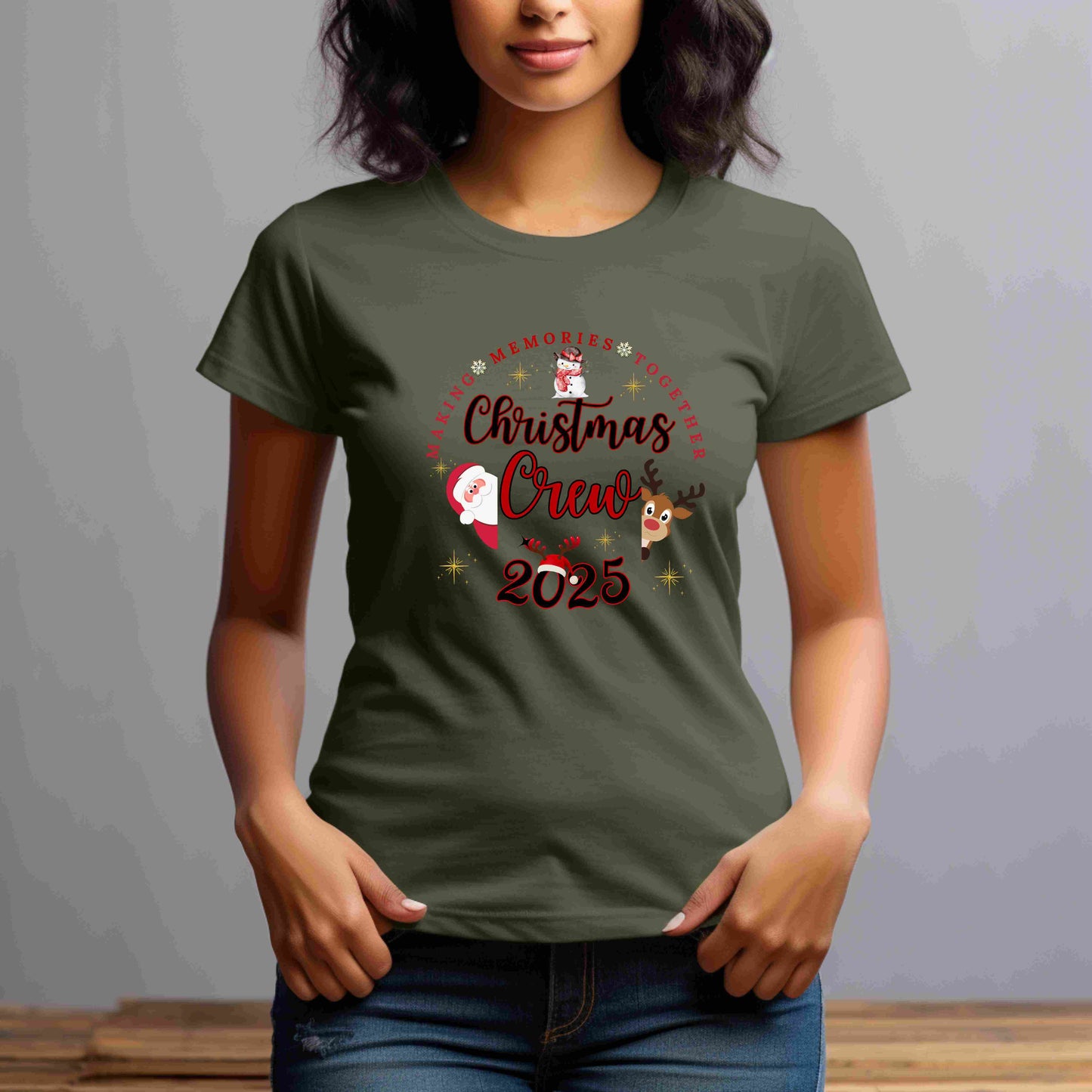 Making Memories Together Crew Tee | Personalized Holiday Matching Top | 2025 Shirt