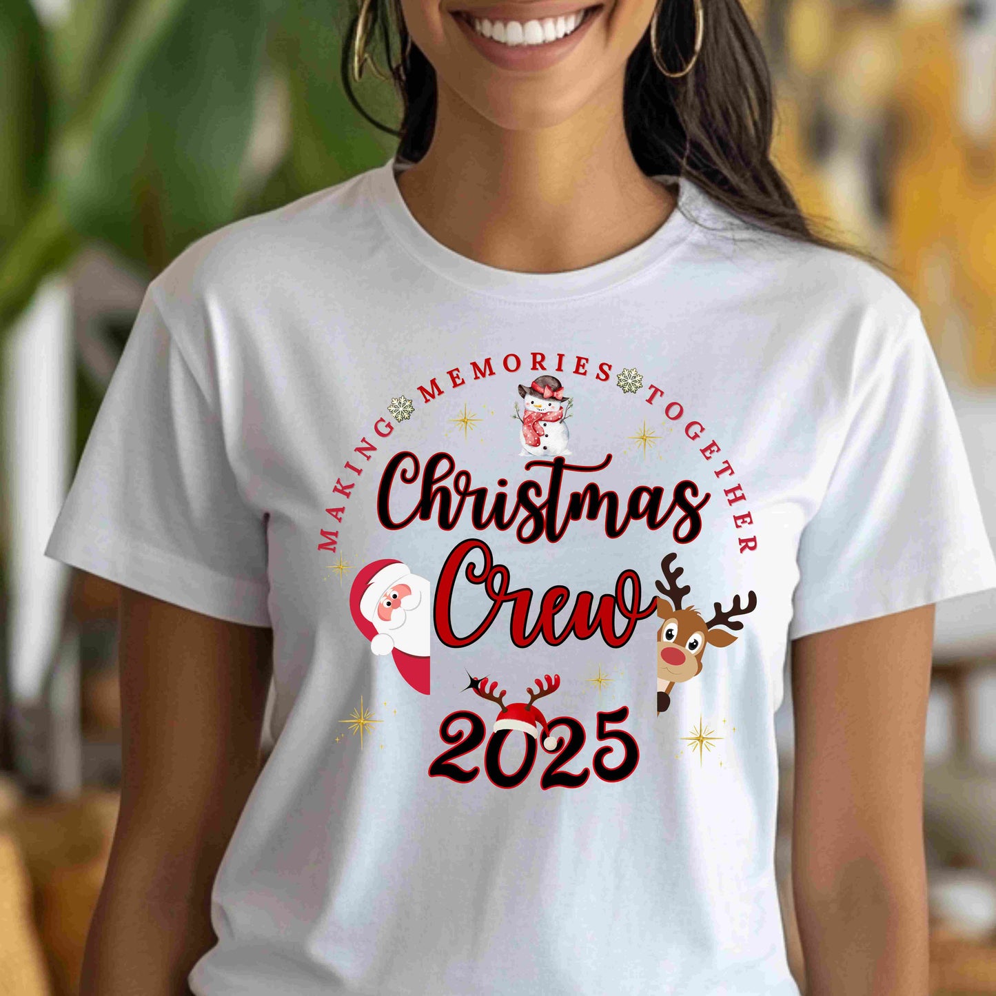 Making Memories Together Crew Tee | Personalized Holiday Matching Top | 2025 Shirt