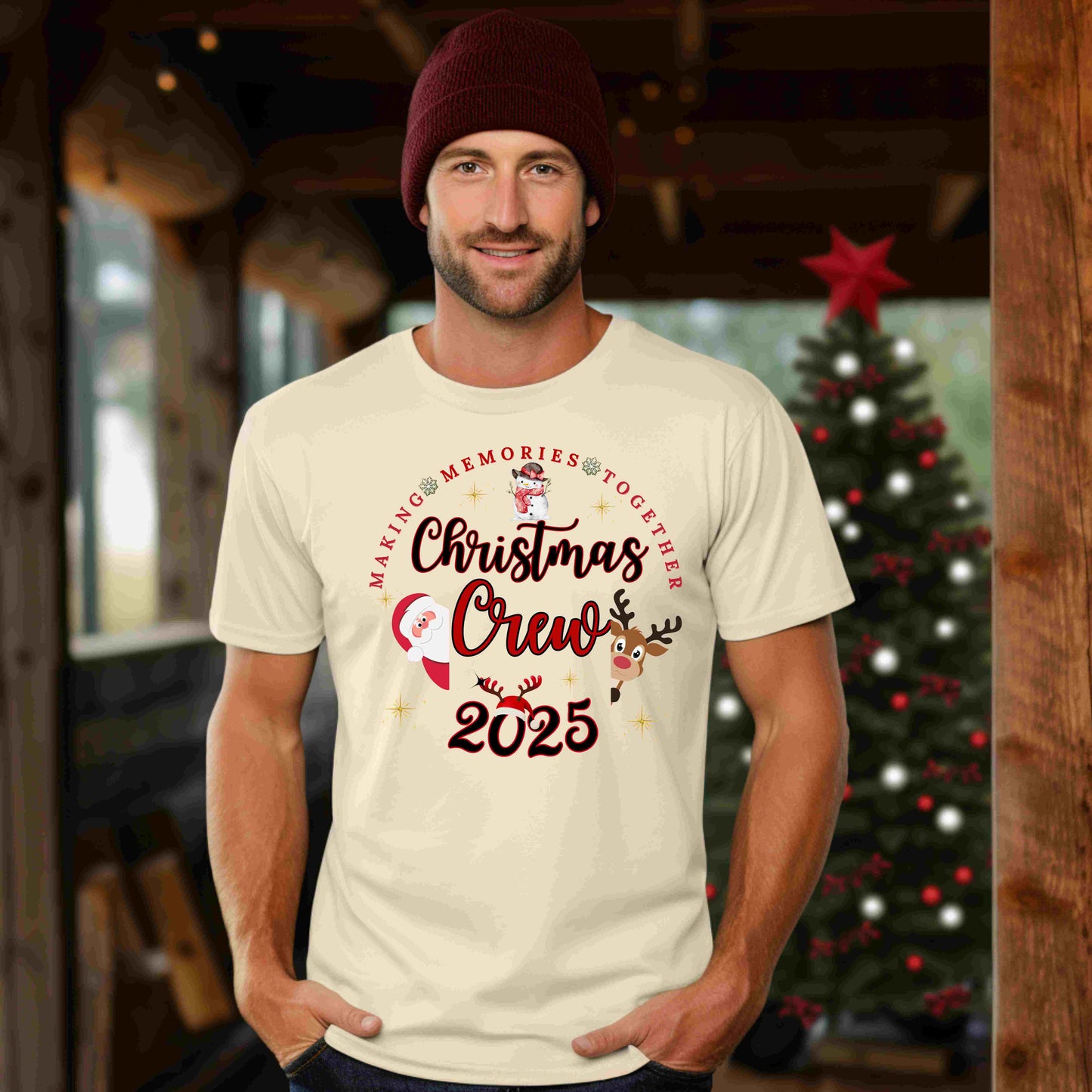 Making Memories Together Crew Tee | Personalized Holiday Matching Top | 2025 Shirt