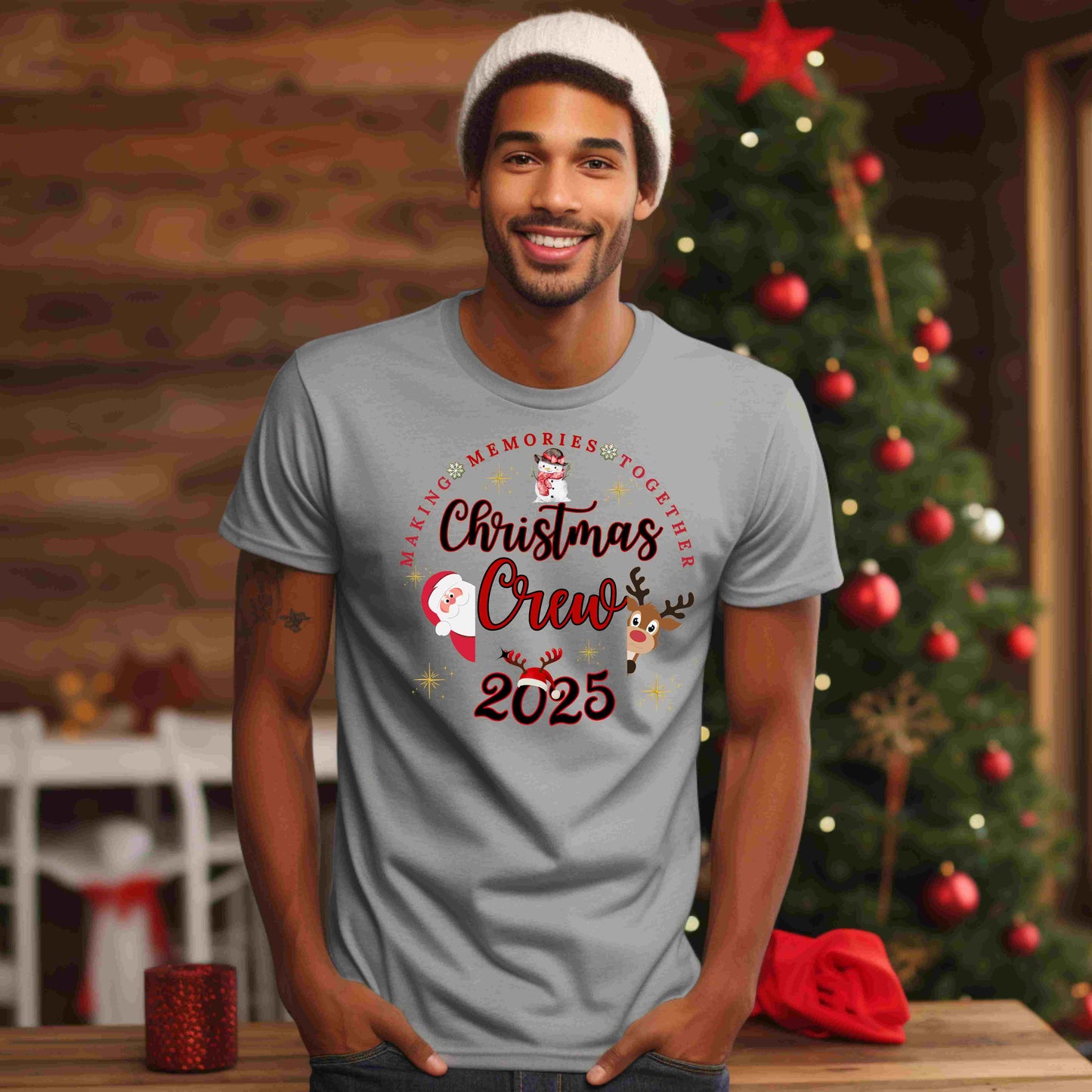 Making Memories Together Crew Tee | Personalized Holiday Matching Top | 2025 Shirt