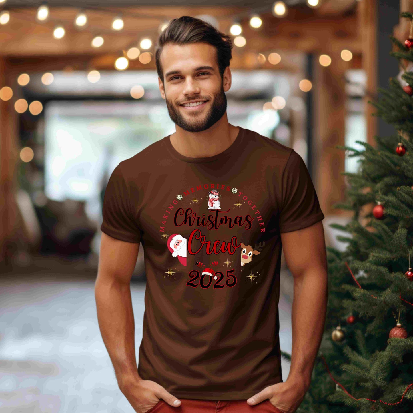 Making Memories Together Crew Tee | Personalized Holiday Matching Top | 2025 Shirt