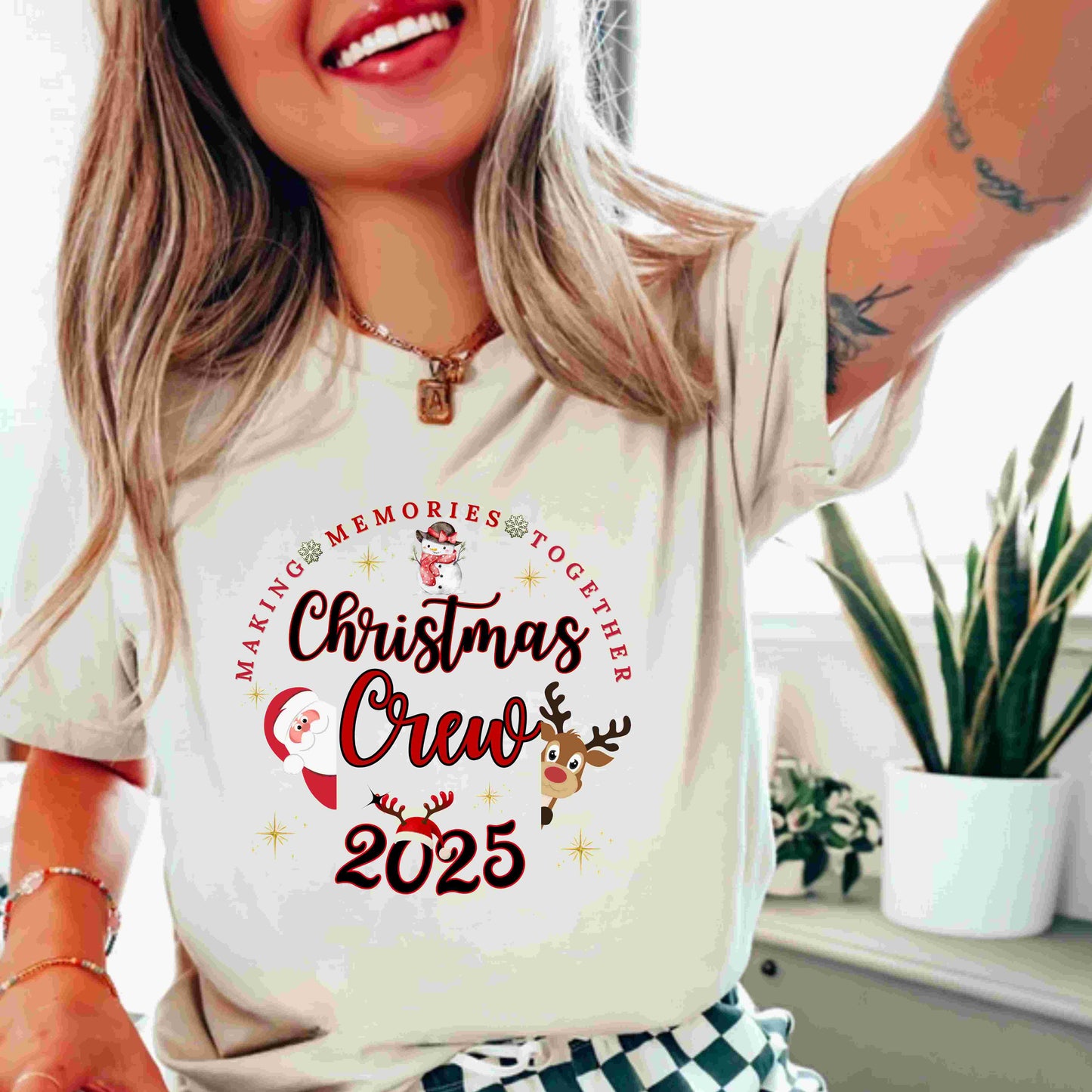 Making Memories Together Crew Tee | Personalized Holiday Matching Top | 2025 Shirt