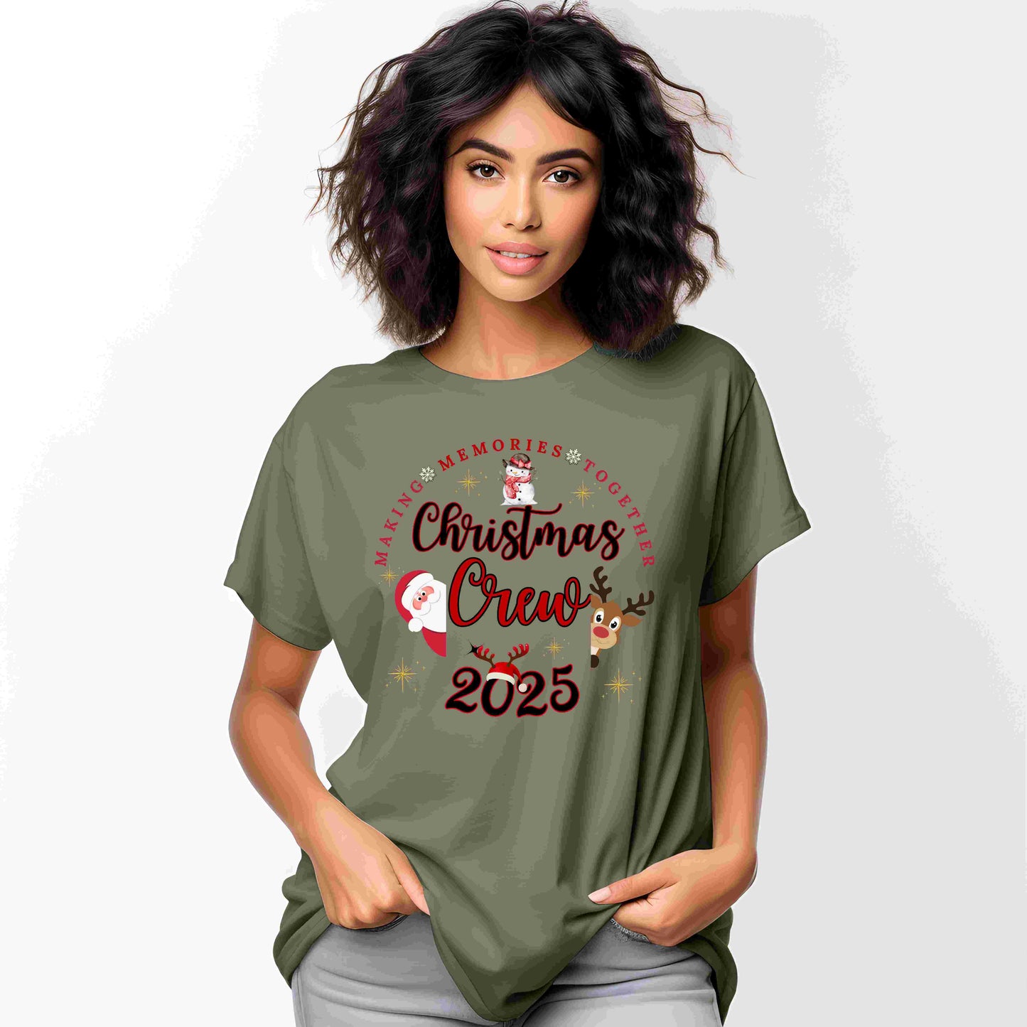 Making Memories Together Crew Tee | Personalized Holiday Matching Top | 2025 Shirt