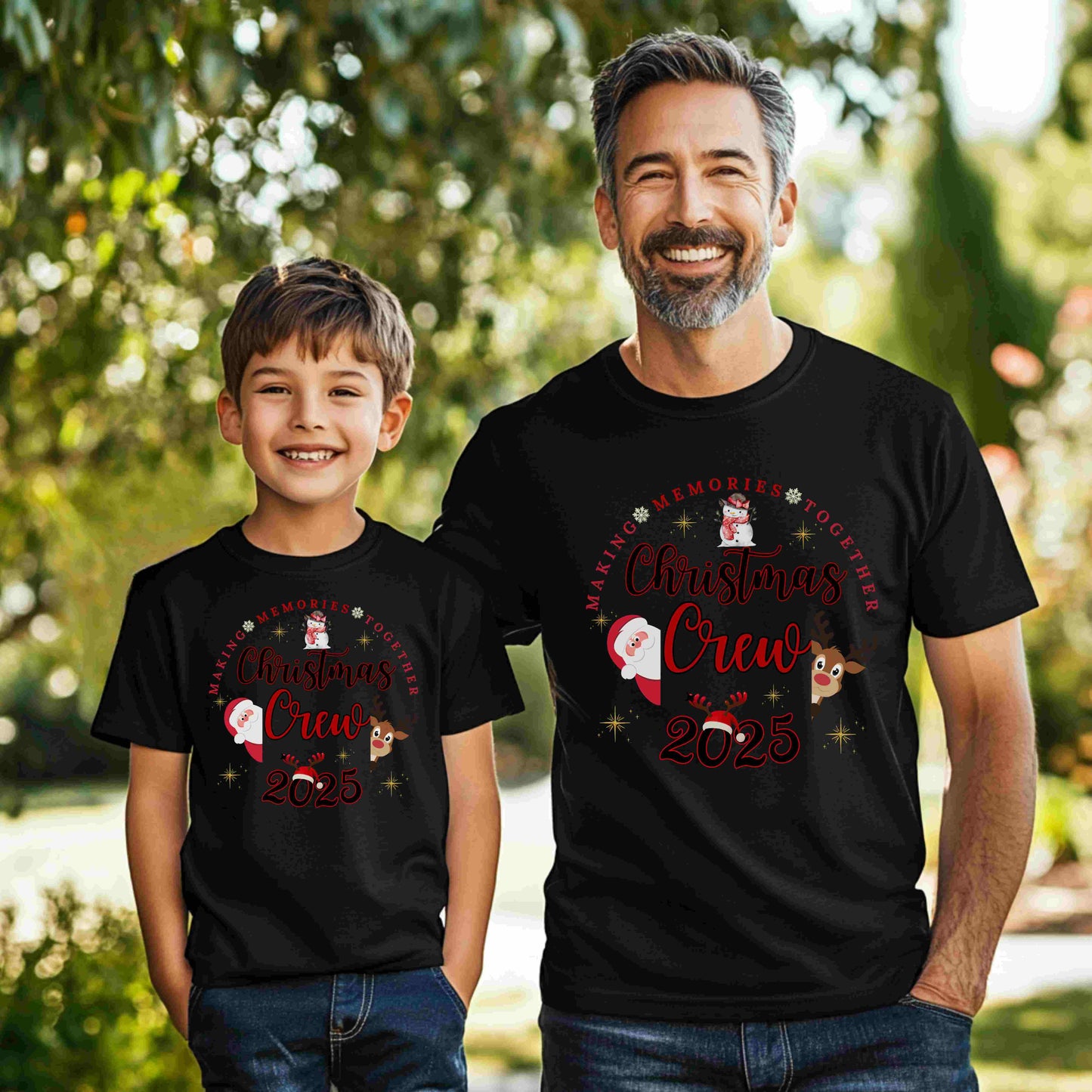 Making Memories Together Crew Tee | Personalized Holiday Matching Top | 2025 Shirt