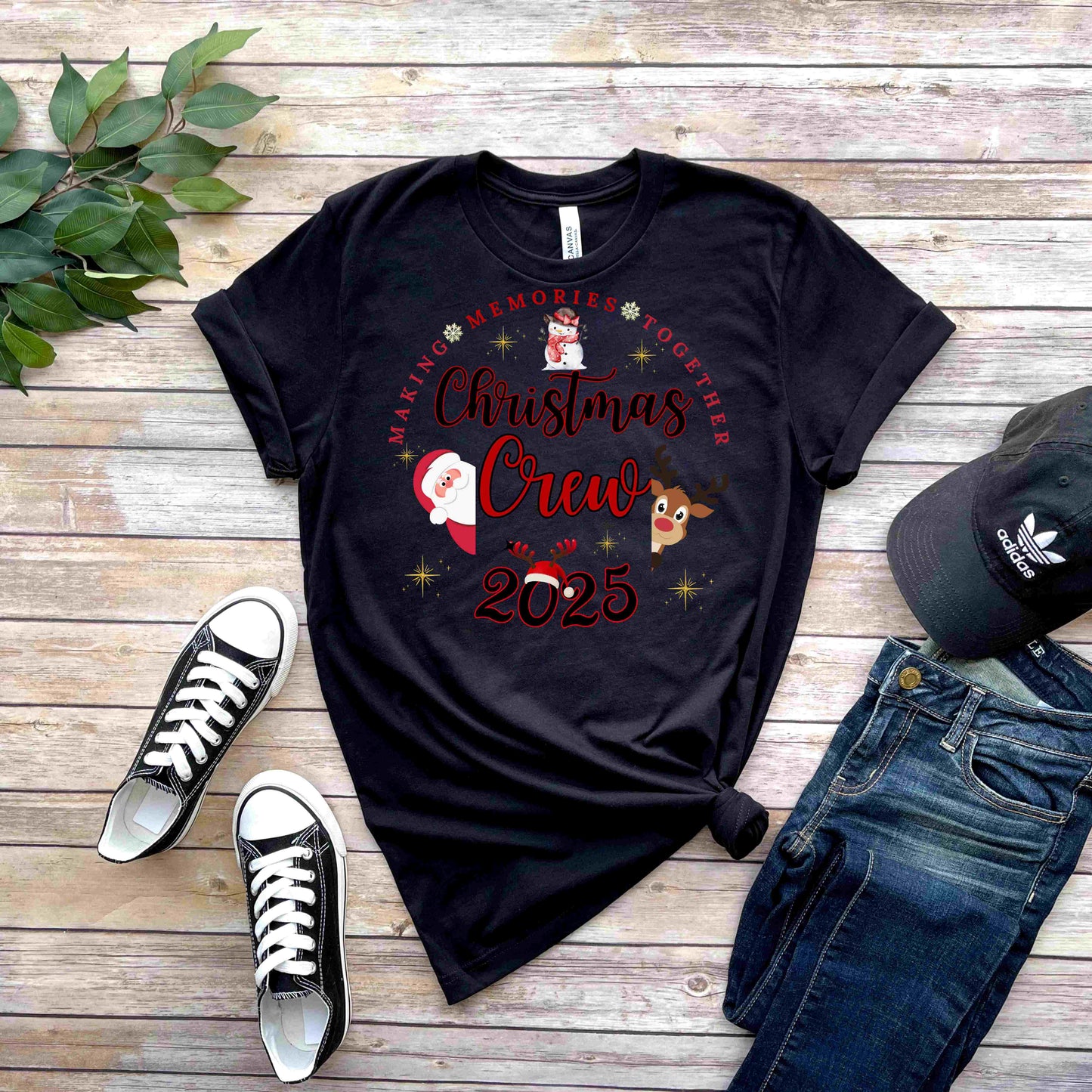 Making Memories Together Crew Tee | Personalized Holiday Matching Top | 2025 Shirt