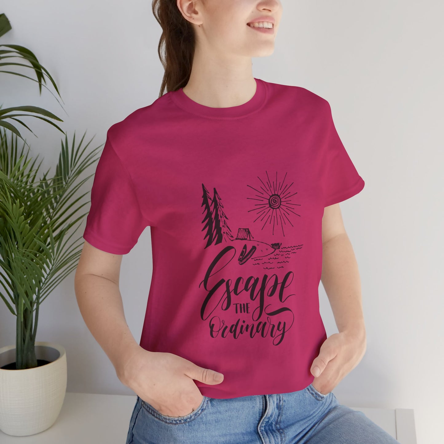 Escape the Ordinary T-Shirt | Bella+Canva Unisex Tee | Camping, Hiking, Adventure Shirt | Outdoor Wanderlust Graphic Tee