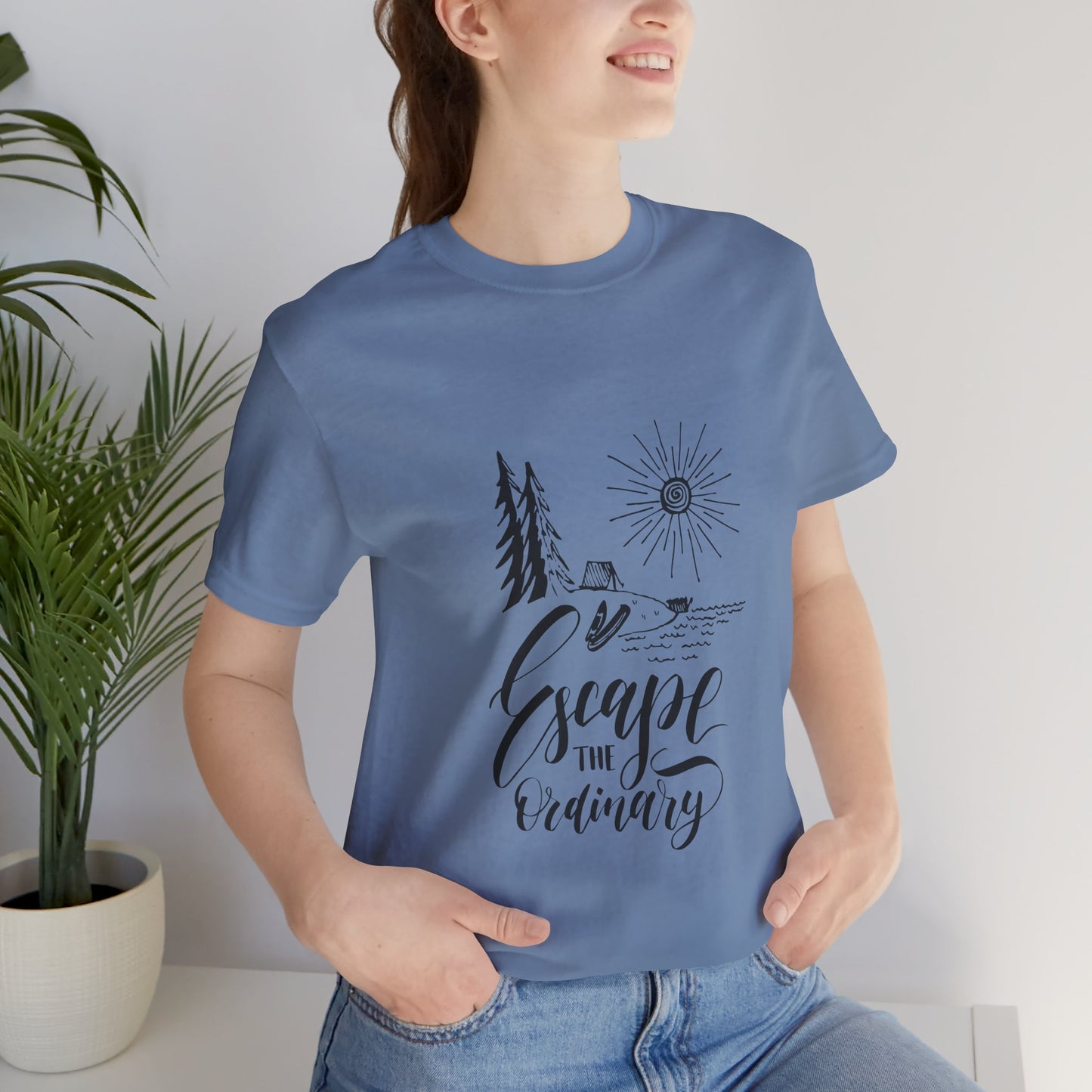 Escape the Ordinary T-Shirt | Bella+Canva Unisex Tee | Camping, Hiking, Adventure Shirt | Outdoor Wanderlust Graphic Tee