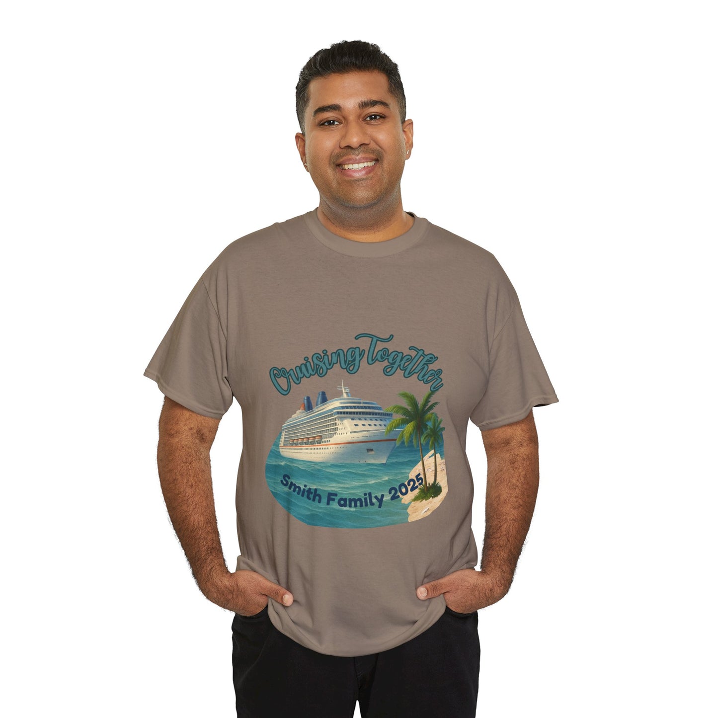 Custom “Cruising Together” Family Cruise T‑Shirt – Personalized Vacation & Reunion Tee