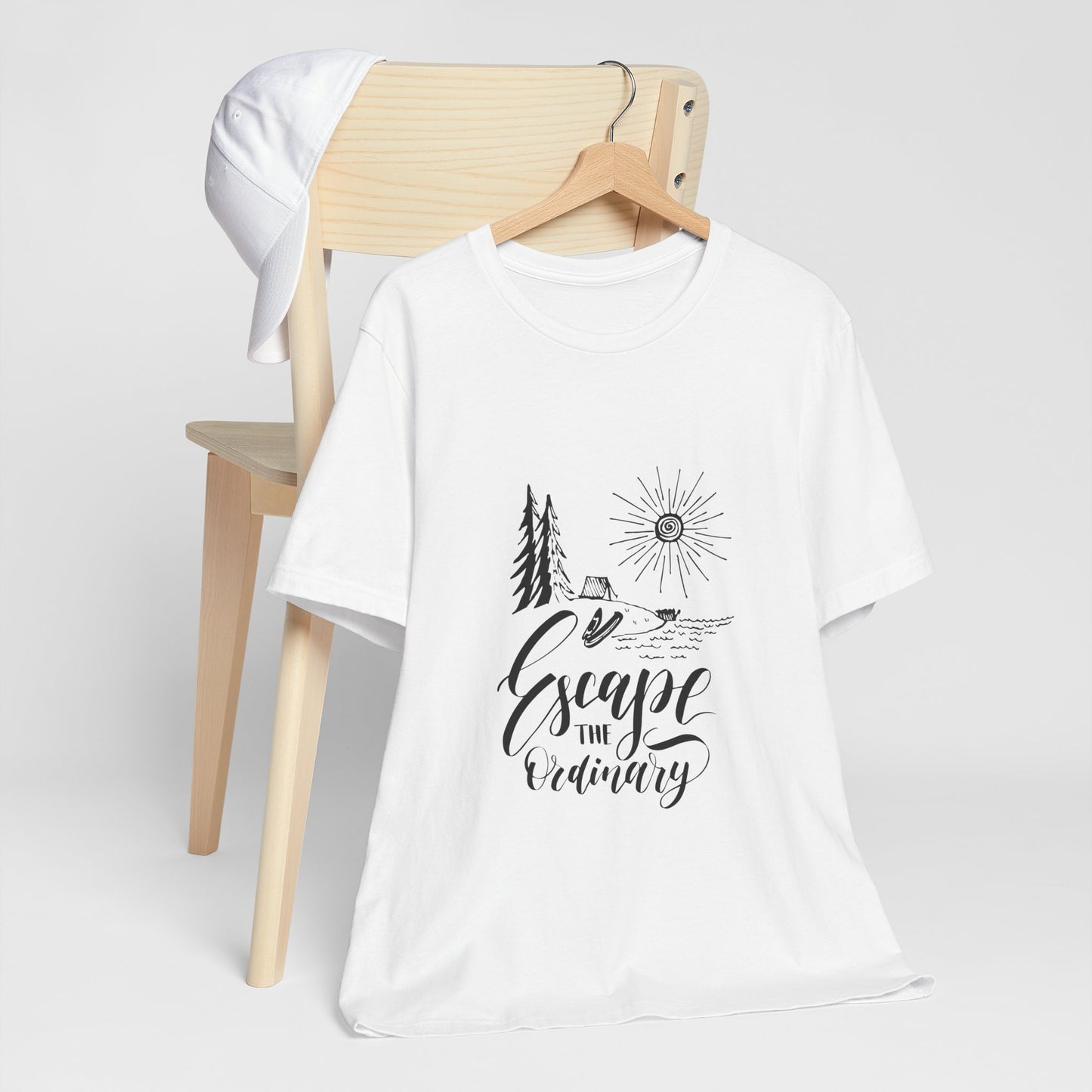 Escape the Ordinary T-Shirt | Bella+Canva Unisex Tee | Camping, Hiking, Adventure Shirt | Outdoor Wanderlust Graphic Tee