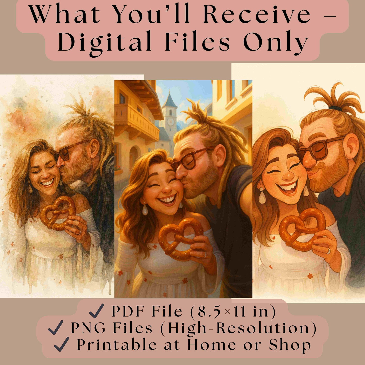 Turn Travel Photos Into Art | Custom Cartoon, Manga, Comic, Watercolor, Charcoal, or Oil Painting | Canvas or Gift Keepsake