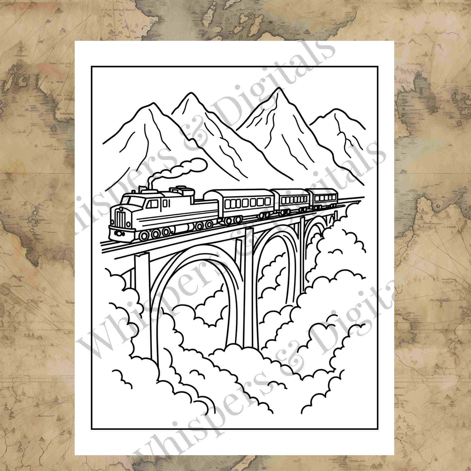 Ten printable travel-themed coloring pages featuring airplanes, luggage, compass, and travel icons — digital download for adults and kids